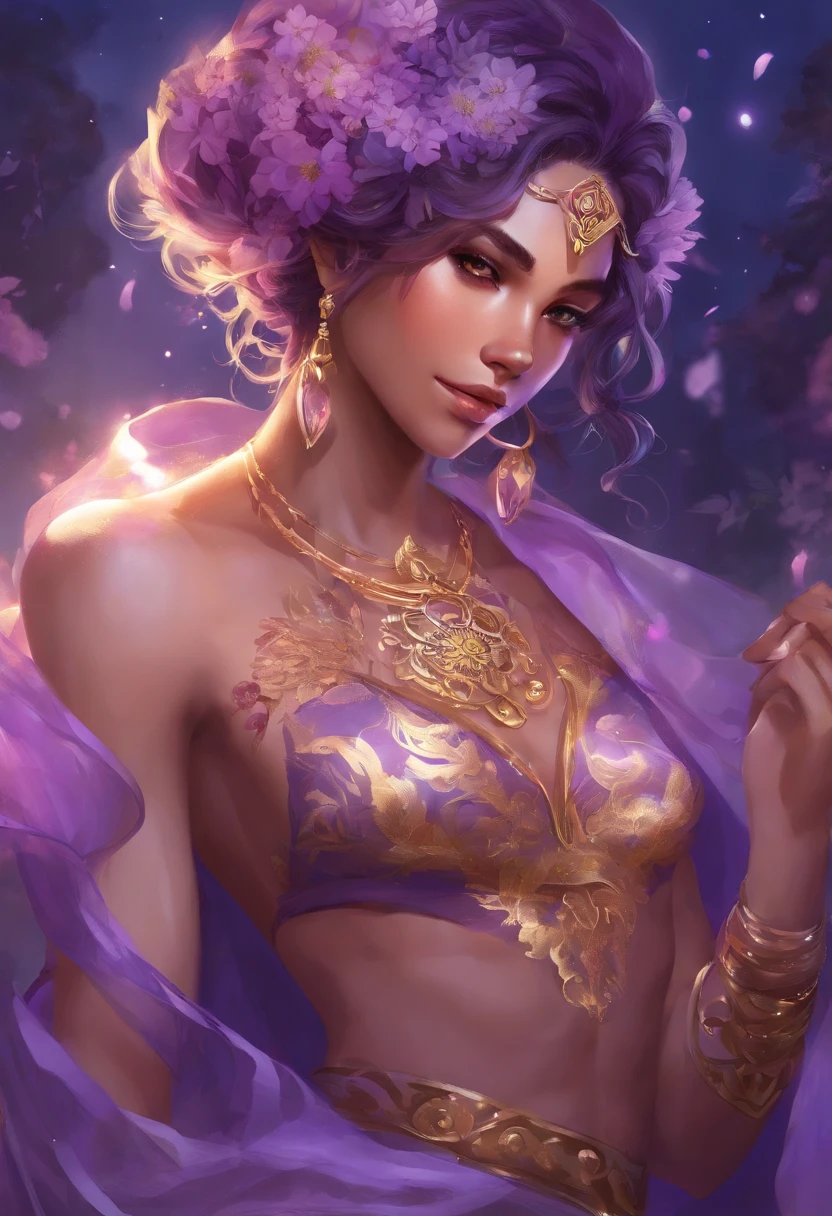 ultra - detailed, A high resolution, Beutiful women,Asia squats on the theatrical stage，Ultra-detailed face, Detailed eyes,Snow-whiteskin，Perfect body，nakeness ，high-heels， Open your legs，legs in M shape,(((huge boob)))，(((gigantic hip)))，(((Large chest and thin waist)))，，(((Purple body painting replaces full-body clothing)))