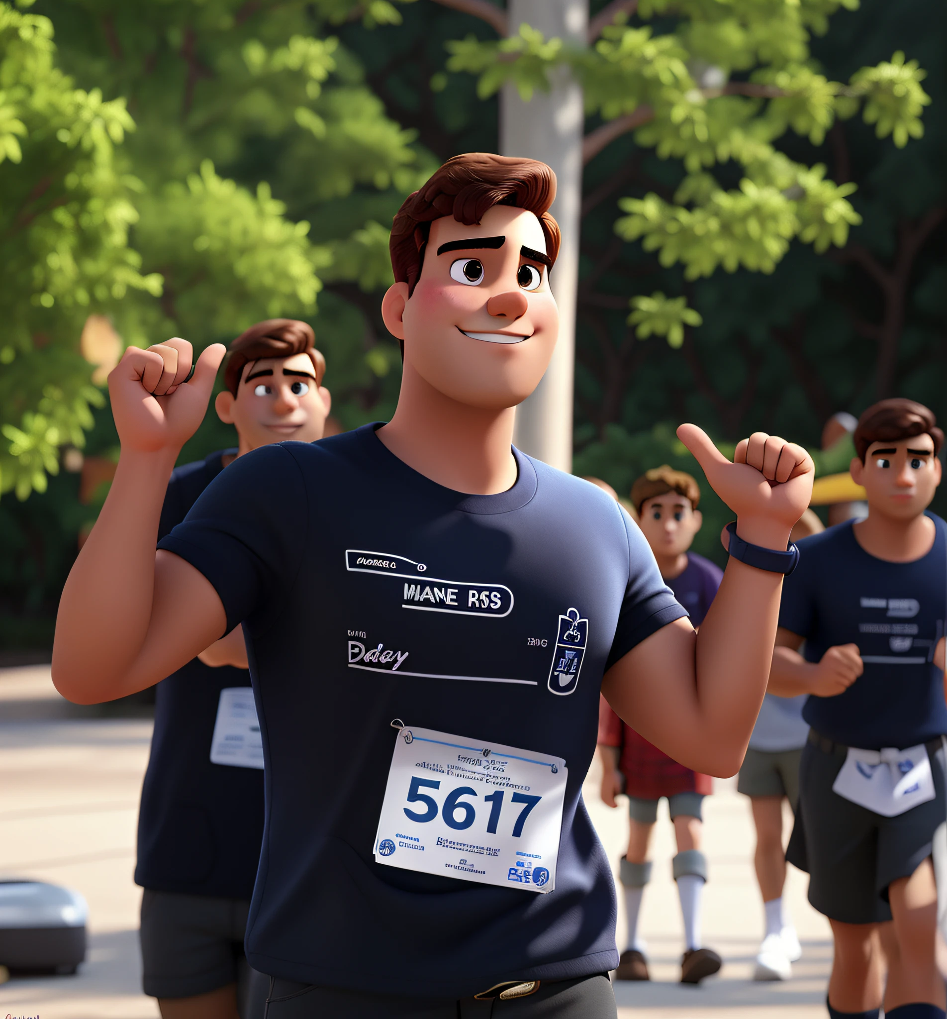 Um homem branco estilo disney pixar, alta qualidade, melhor qualidade