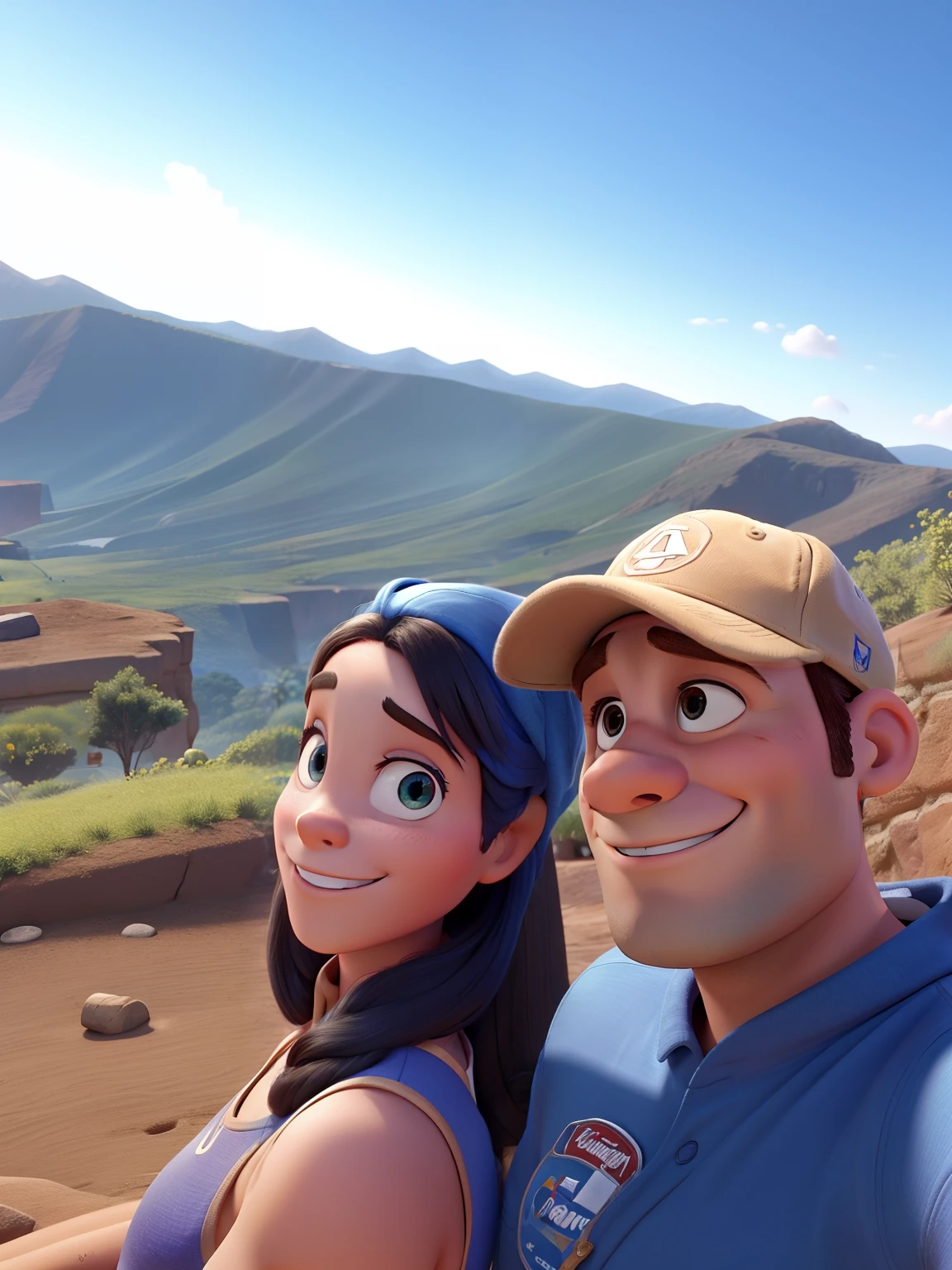alta qualidade, Disney pixar, homem careca, Man with cap