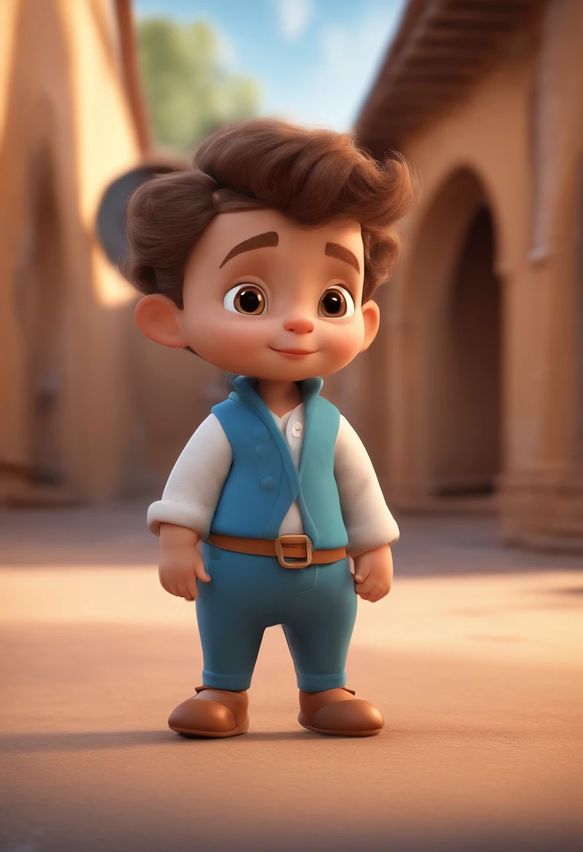 Cartoon character of a priest boy, com pouco cabelo grisalho e bochecha grandinha , olhos azuis cativantes, animation character, Caractere estilizado, animation style rendering, 3D estilizado, Arnold Maya render, 3 d render stylized, toon render keyshot, Personagem 3D, Personagem 3D, 3d rendering stylized, 3 d character render, personagem de desenho animado, Personagem de close up, Pose de personagem, fundo de aniversario (Estilo Pixar) (master part:1.2) (Bokeh) (best quality) (pele detalhada) (textura detalhada) (8k) (argila) (Cinematic lighting) (foco nítido
