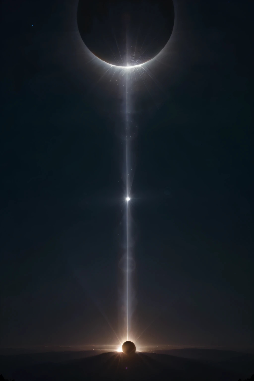 (best quality,highres,masterpiece:1.2),bright total solar eclipse,moon illuminated with esoteric lines,celestial spectacle,vibrant colors,ethereal beauty,cosmic dance of light,otherworldly atmosphere,awe-inspiring,stellar phenomenon,moon's majestic glow,captivating celestial event,surreal celestial art,mesmerizing eclipse landscape,celestial harmony,dramatic eclipse shadows,cosmic balance,powerful celestial energy,magical eclipse moments,cosmic ballet,eclipse in cosmic canvas,mystical moon halo,celestial radiance,celestial bodies in alignment,glowing moonlit sky,harmonious convergence of light,celestial choreography,rays of cosmic mystery,luminous cosmic display,moon and sun united in cosmic embrace,enchanting celestial connection,mesmerizing celestial patterns,lunar and solar embrace,transcendent celestial vision,spectral illumination,lunar embrace with divine light,esoteric lines intertwining,ethereal eclipse wonder,Celestial symphony with moon and sun.