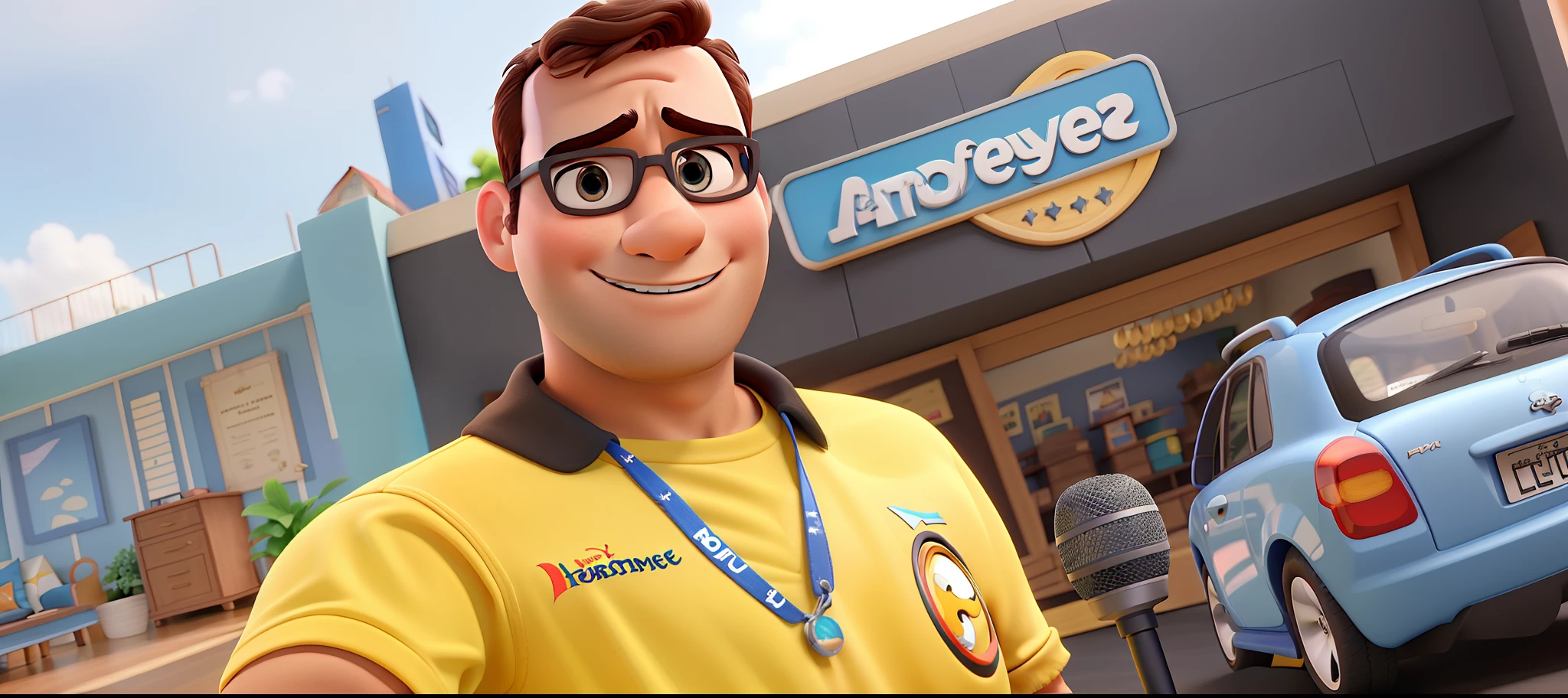 Um homem estilo Disney Pixar alta qualidade melhor qualidade