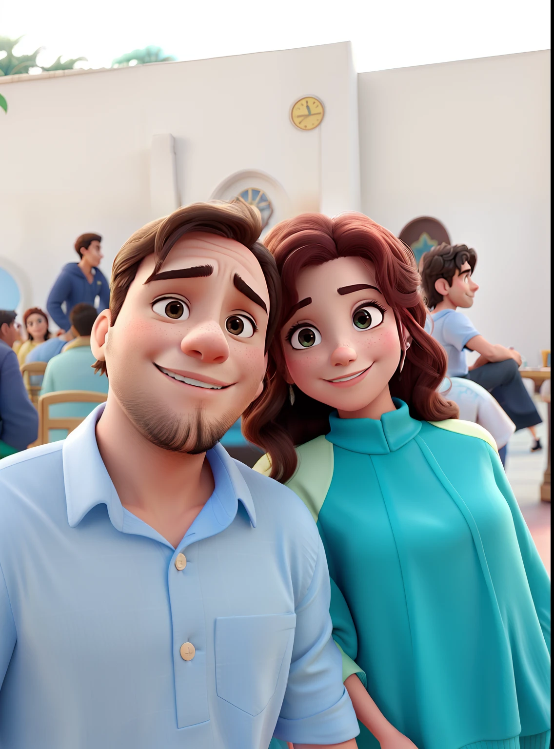 Casal feliz igual filme da Disney amor