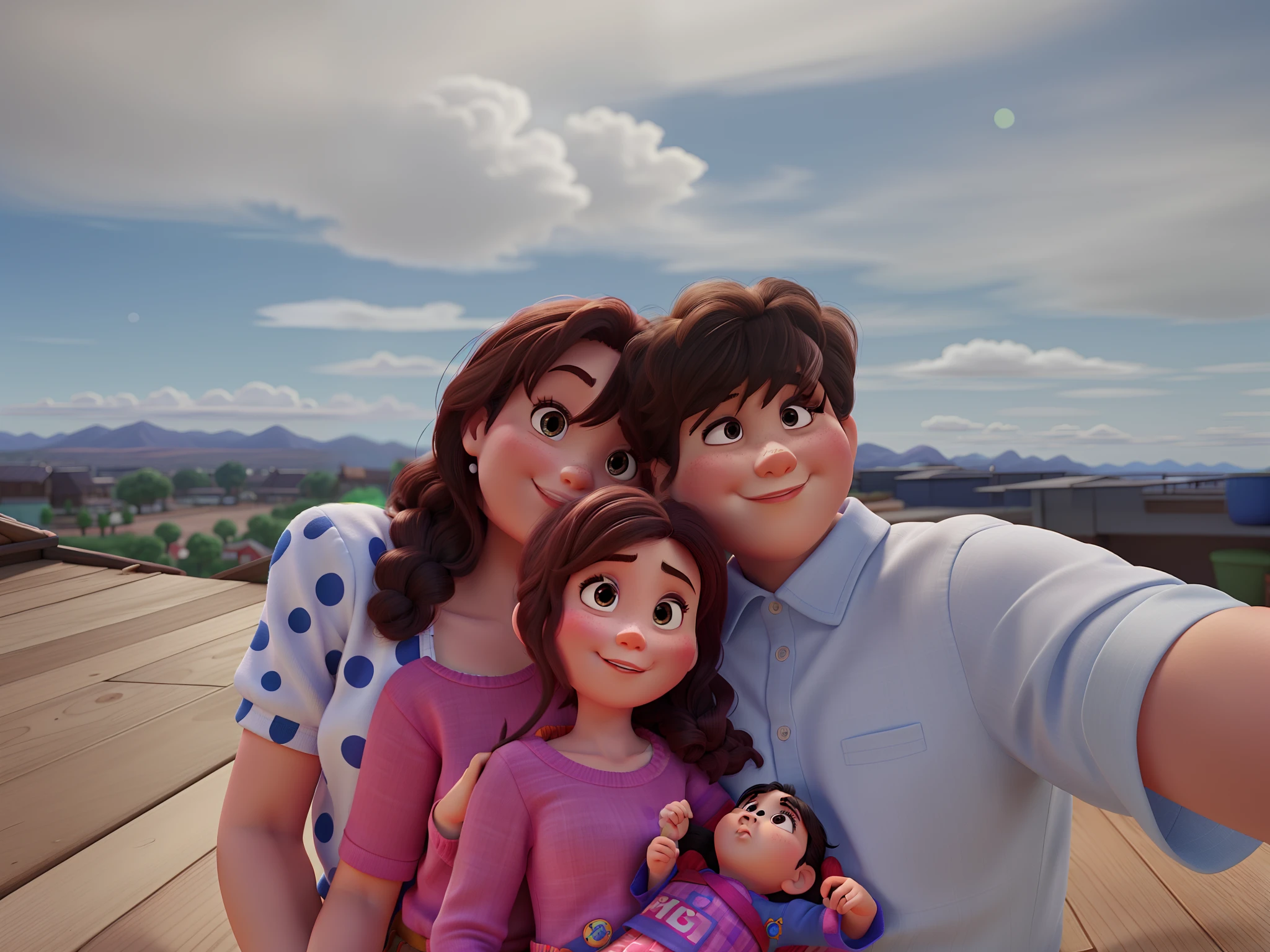 pai, Mother Girl Small Hair, Disney pixar |