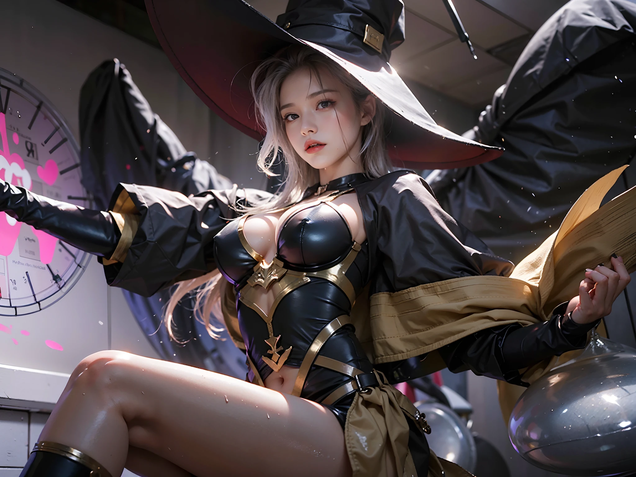 ((SuperiorQuality, 8K, tmasterpiece: 1.3)), Pubic area is clear: 1.2, Perfect body beauty: 1.4, Large of breast, Highly Detailed Face and Skin Textur, A detailed eye, with no underpants, no-bra), (kneeling on a bed,legs are open: 1.3), Visible nipple, wetclothes, wetted skin, Light wet clothes, Light red underwear, the areola is visible, Visible, A viscous soft white liquid splashes on the body, The shape of the pubic region is clearly visible, knee bend,legs are open