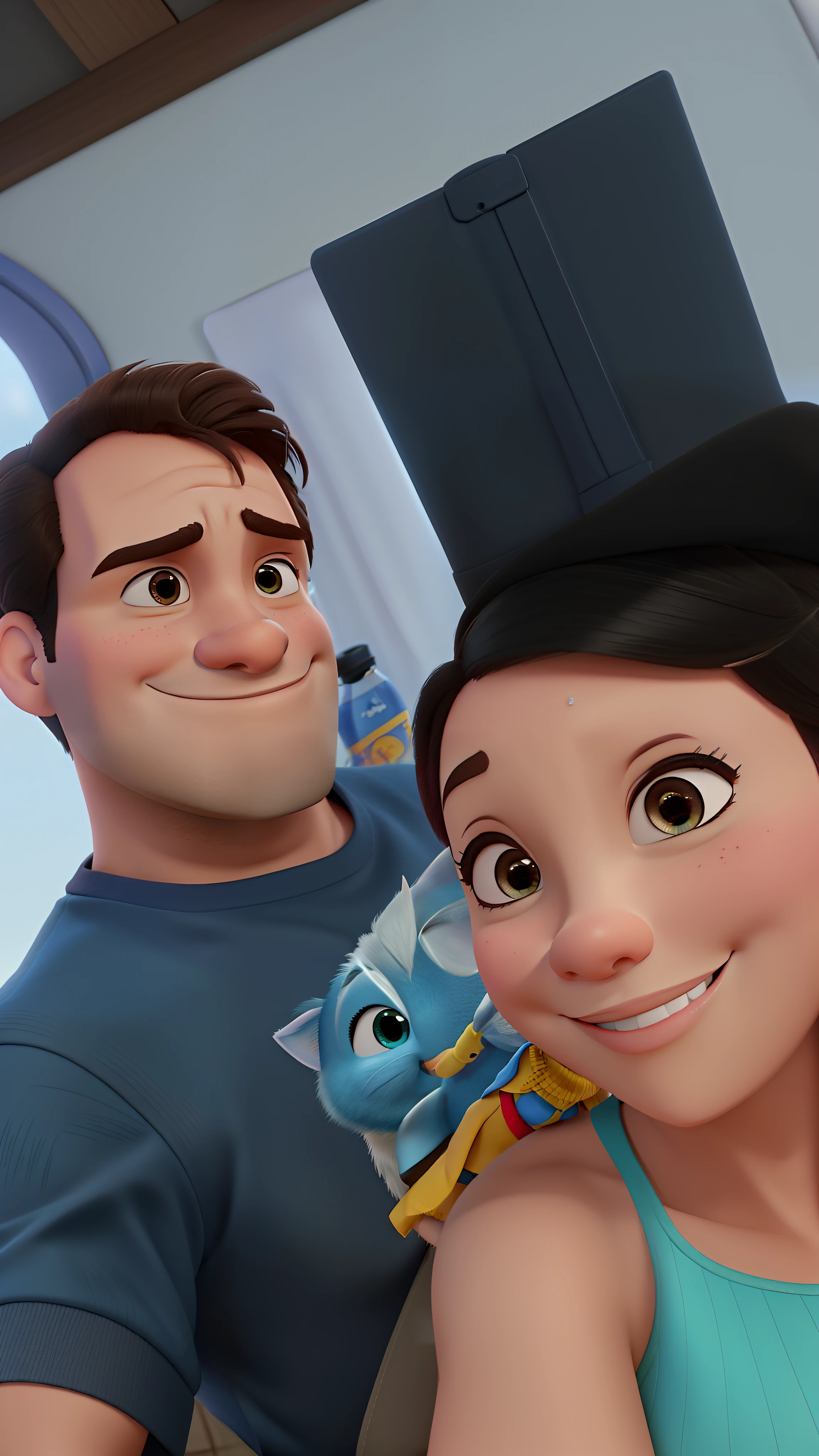 Casal estilo Disney pixar, alta qualidade, melhor qualidade