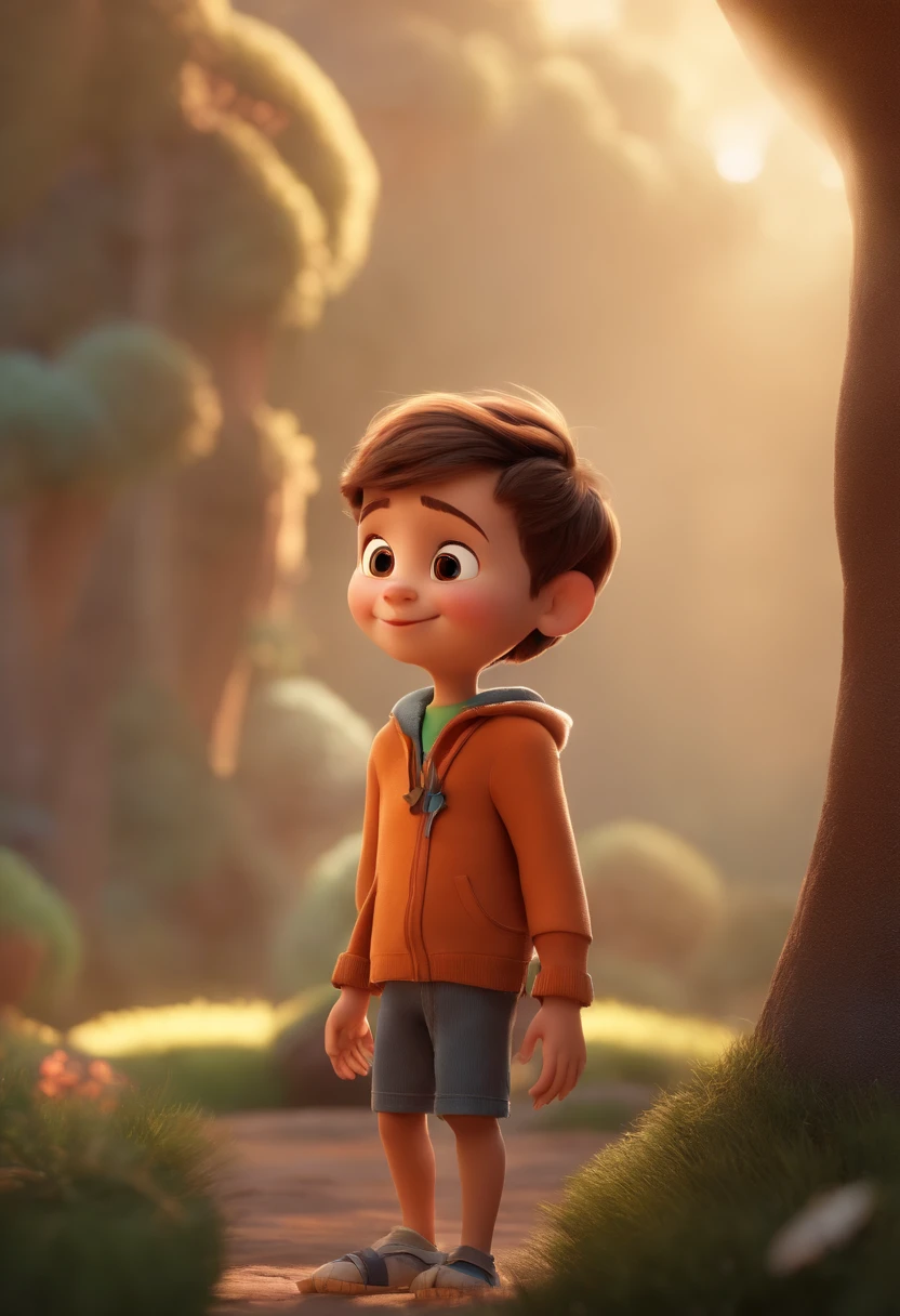 a happy cute standing short hair, vestindo uma fantasia espacial, , fundo branco, barnet, Tom, Estilo Pixar, ....3d, desenhos animados, rosto detalhado, asymmetrical 16k