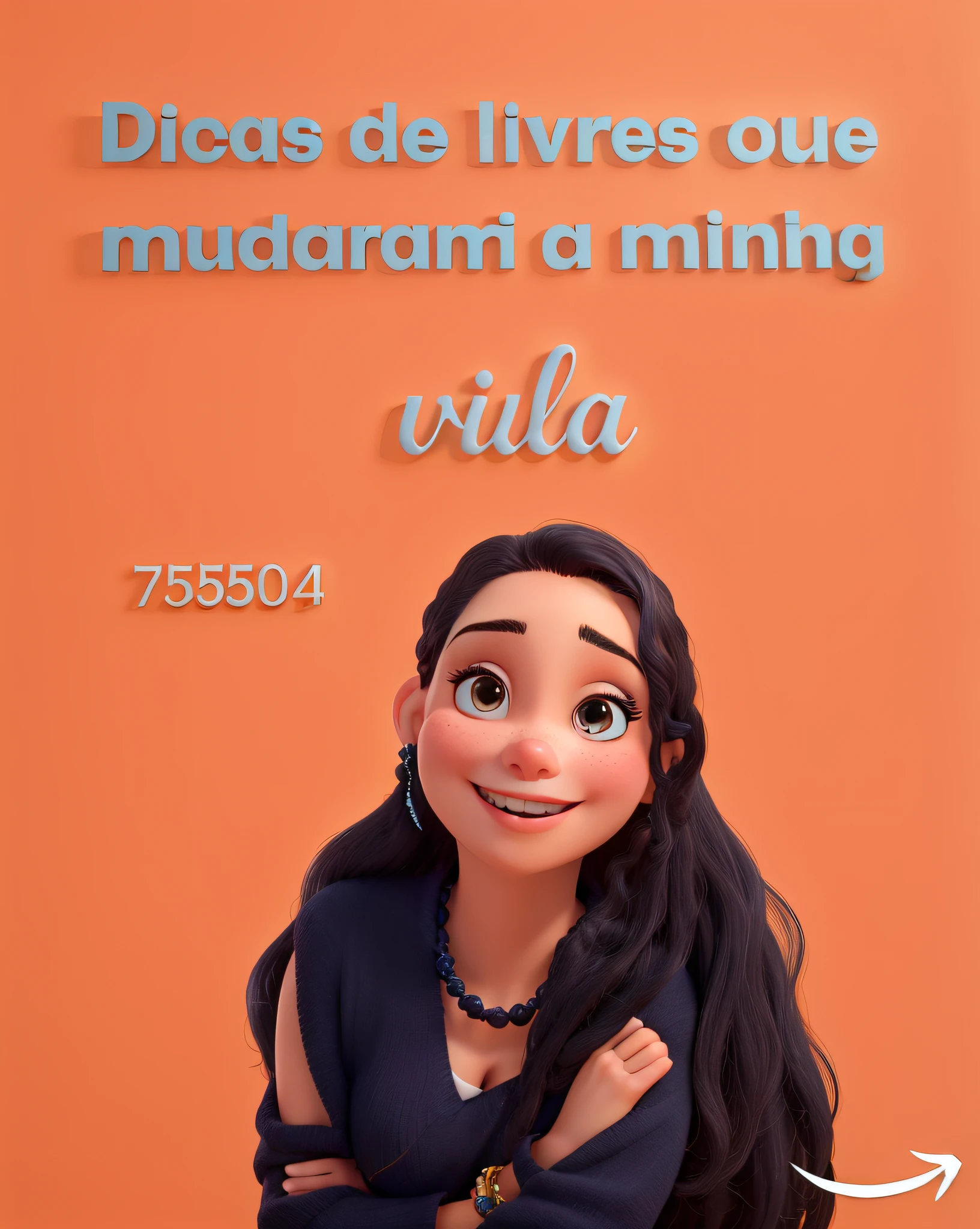 uma linda mulher estilo diney de olhos e cabelos castanhos