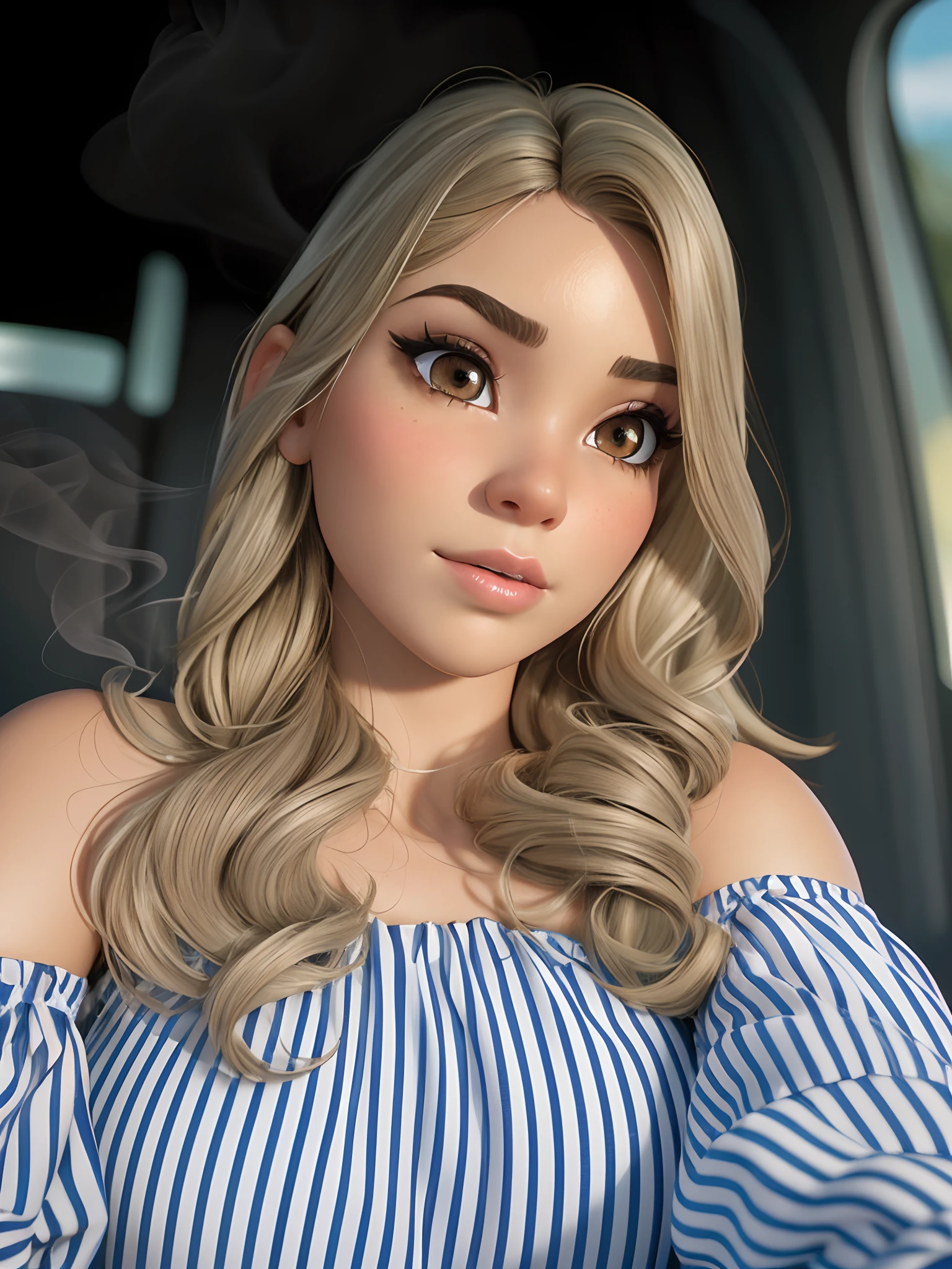 (best quality,ultra-detailed,photorealistic:1.37),brown eyes,detailed eye lashes,beautiful detailed eyes,fair skin complexion,fine facial features,hint of a smile,shiny long brown hair,gentle expression,natural lighting,soft background,subtle colors,sophisticated portrait,dreamy ambiance