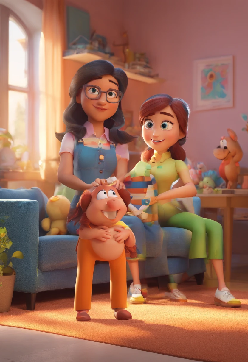 Estilo Pixar: Familia, a mother and a daughter