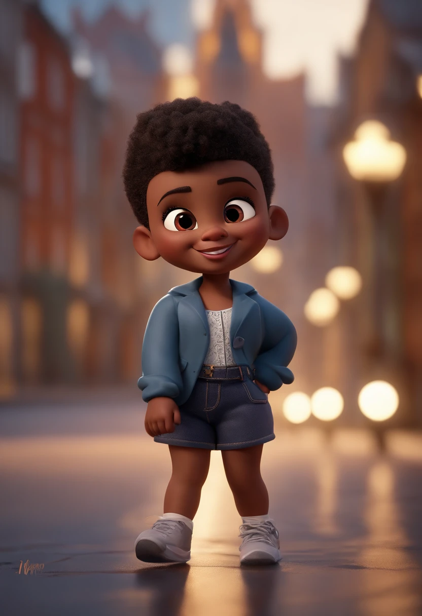 personagem dos desenhos animados de uma mulher com cabelos afro preto na altura dos ombros, magra,com um grande sorriso,usando vestido vermelho com um pano por cima dos ombros, nariz pequeno e fino, pouco peito animation character, Caractere estilizado, animation style rendering, 3D estilizado, Arnold Maya render, 3 d render stylized, toon render keyshot, Personagem 3D, Personagem 3D, 3d rendering stylized, 3 d character render, personagem de desenho animado, Personagem de close up, Pose de personagem, (Estilo Pixar) (master part:1.2) (Bokeh) (best quality) (pele detalhada) (textura detalhada) (8k) (argila) (Cinematic lighting) (foco nítido