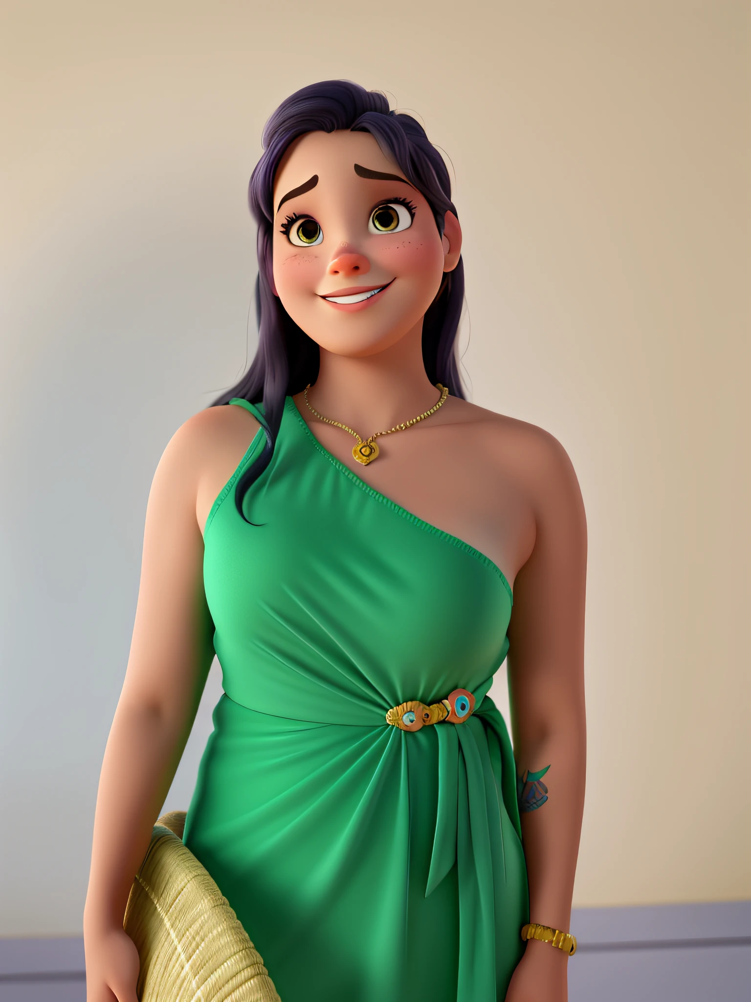 Uma mulher estilo disney pixar, alta qualidade, melhor qualidade