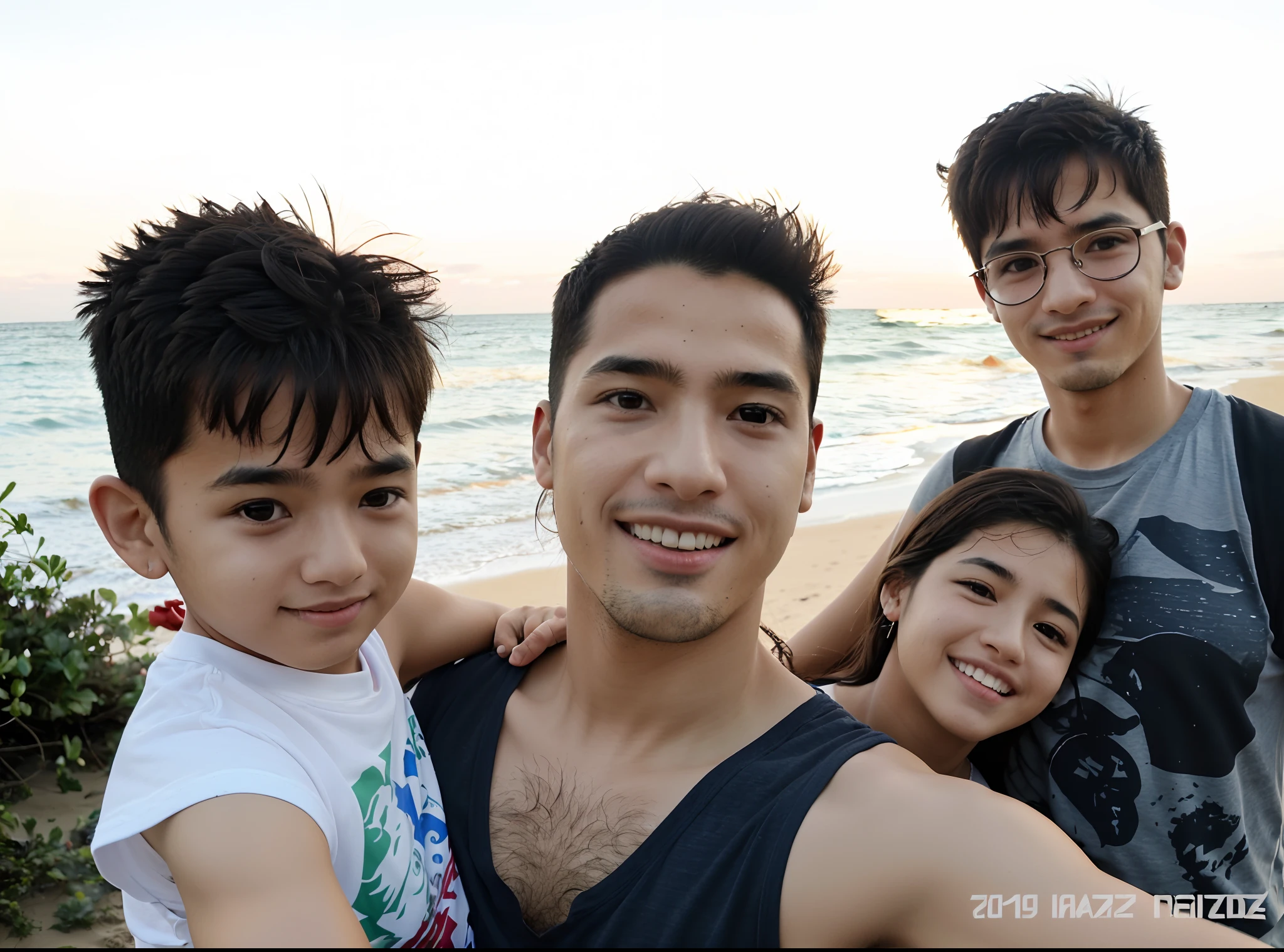 there are two people and a baby in a pool, vacation photo, husband wife and son, bali, 🕹️ 😎 🔫 🤖 🚬, playing at swiming pool, leaked image, vacation, happy family, ramil sunga, 2 , 3 2 years olddaddy, cindy avelino