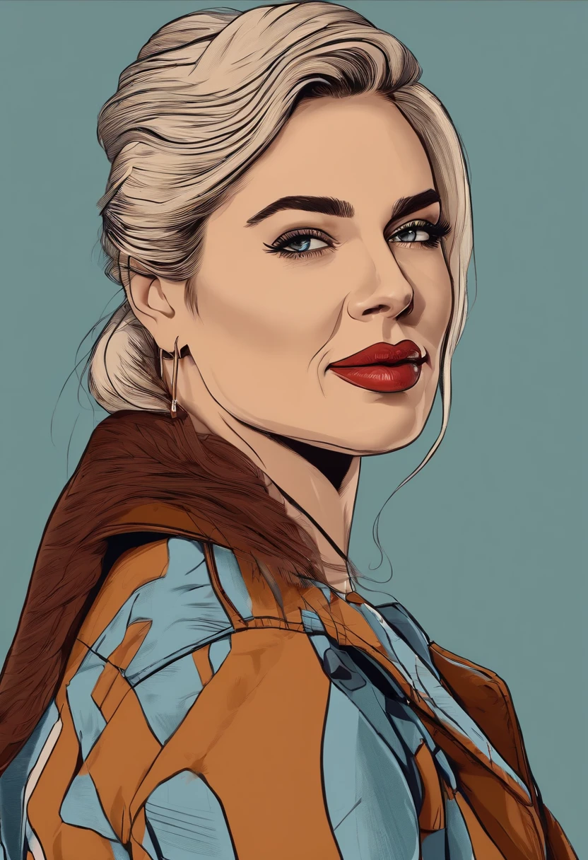 melhor qualidade,4k,HDR),Estilo Pixar, mulher jovem de 35 anos sorridente de olhos azuis em uma jaqueta xadrez e camisa branca posando para uma foto, foto de perfil headshot, Jovana Rikalo, professional headshot, fotografia headshot, imagem profissional, foto de perfil profissional, foto headshot, retrato headshot, Alexandra Waliszewska, Madalena Radziej, foto de perfil profissional, retrato profissional, Leesha Hannigan, Emily Rajtkowski