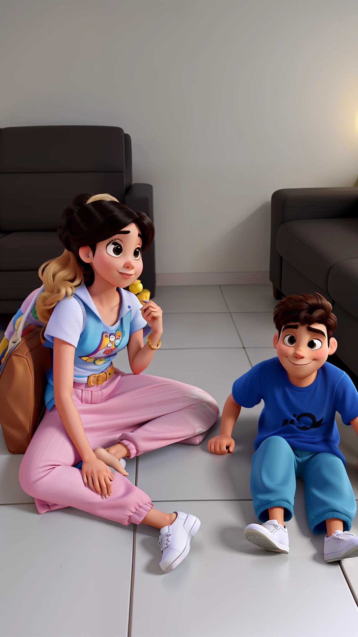 Casal estilo Disney pixar, alta qualidade, melhor qualidade