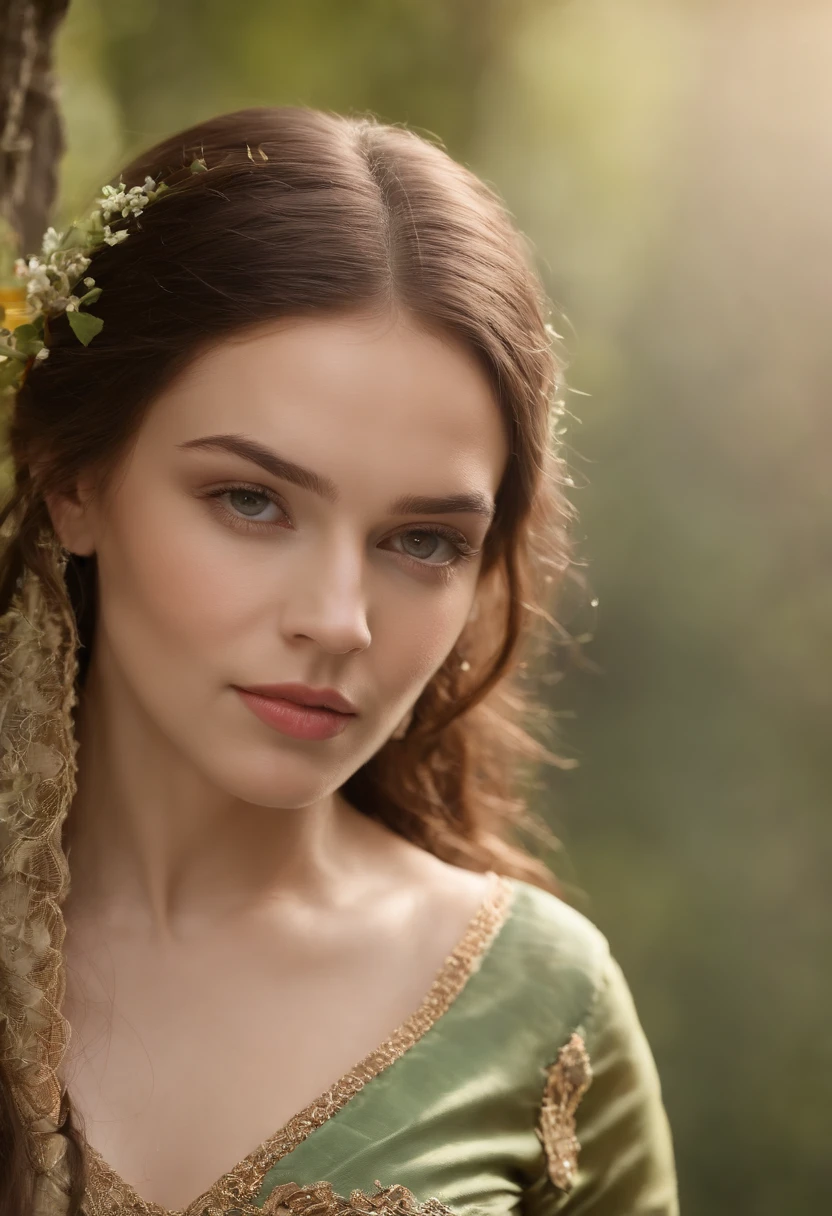 (((uma ferida avermelhada profunda atravessa sua bochecha esquerda))) tez justa, mulher em torno de 19 anos, cabelos brancos naturais, olhos verdes distintos, vestindo kohl, slender and graceful, Beautiful, luz de velas em um ambiente medieval, Ultra sharp focus, tiro realista, roupas femininas medievais, cores tetradicas (cicatriz:1.4)