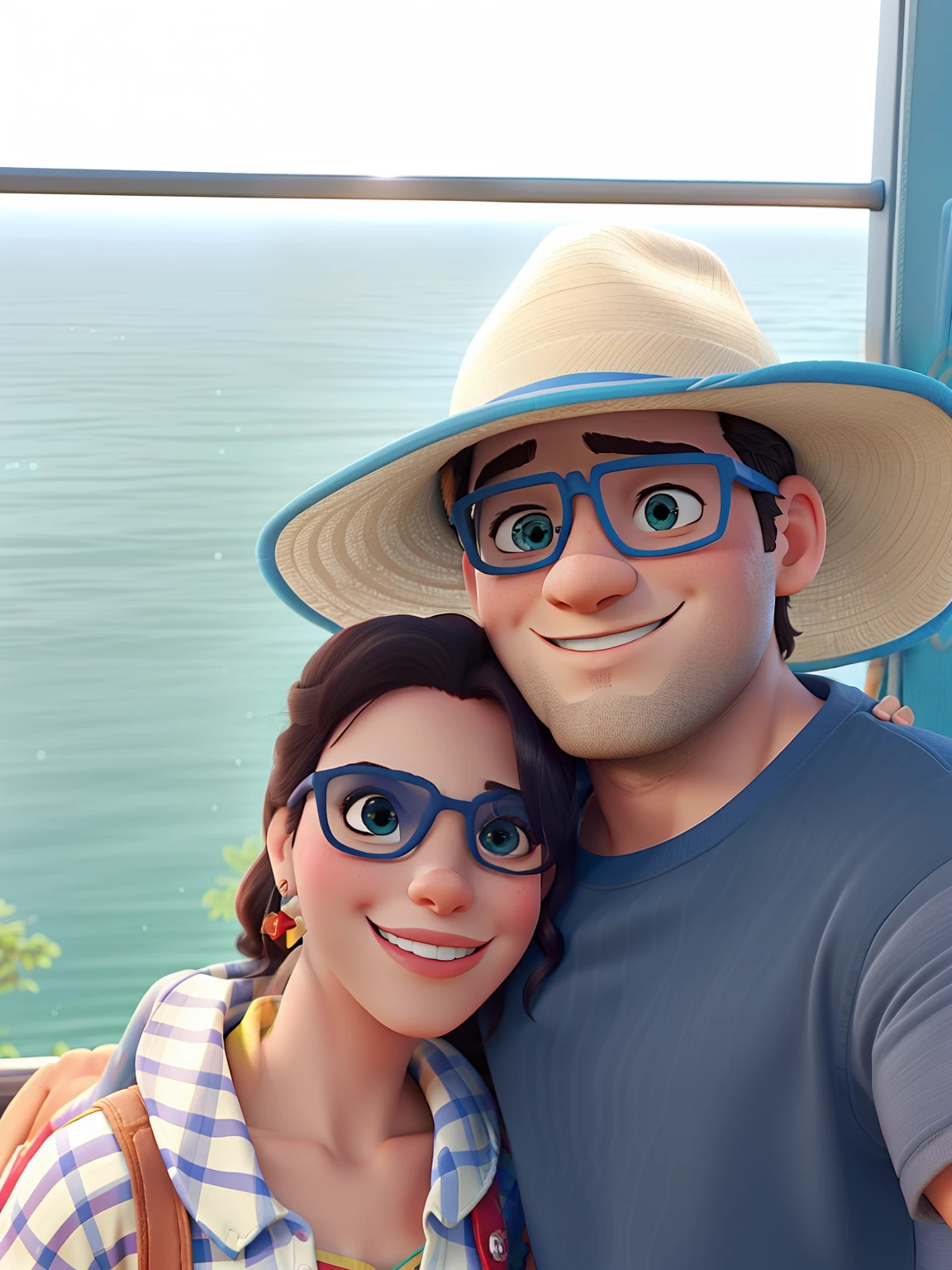 Casal feliz igual filme da Disney amor