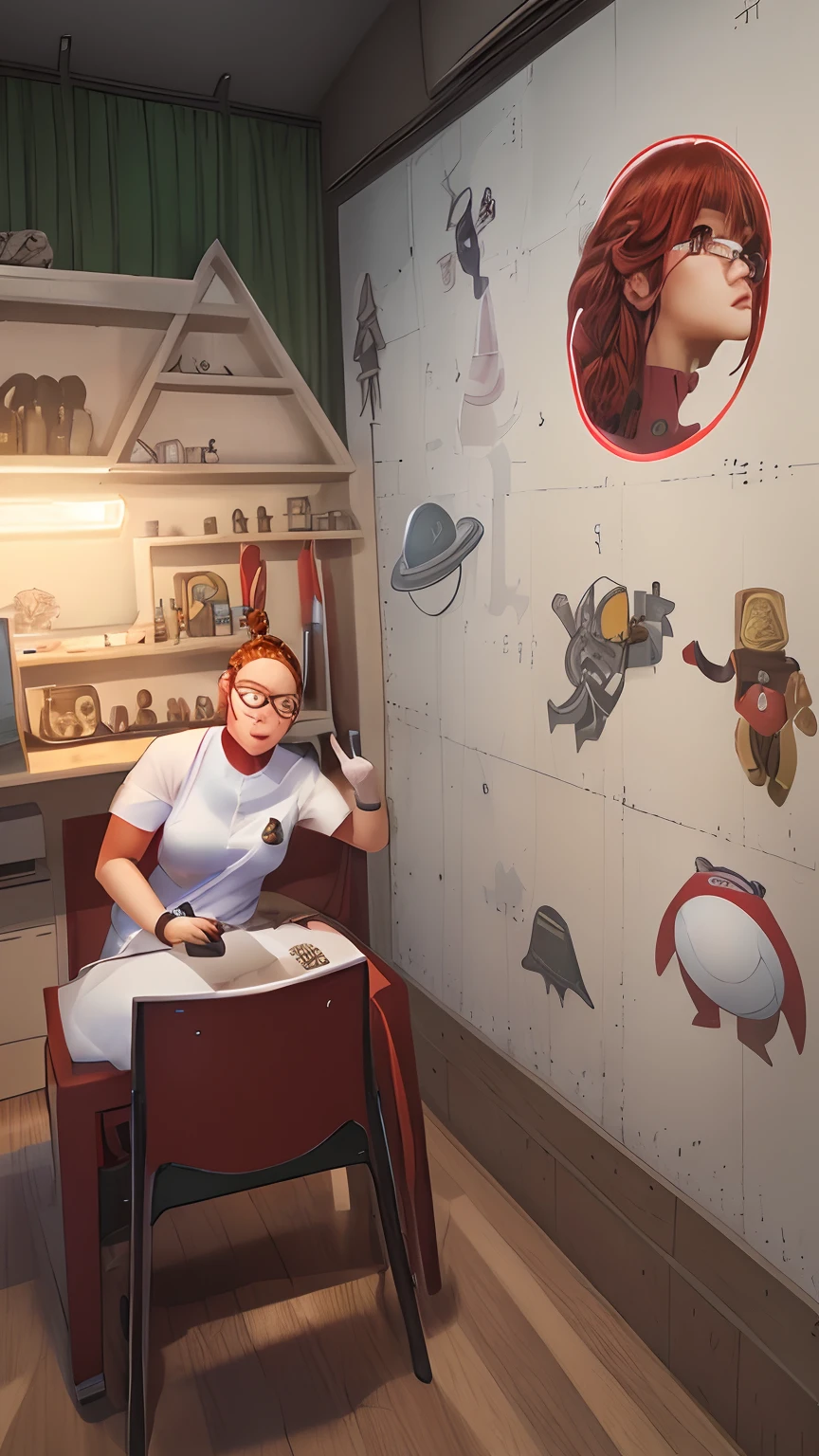 movie poster,((Braided hairstyle : 1.5)),Anime 86 Reference ,science fiction,scientific fiction,Filmes,War action films,space,atmosfera,heaven,battleship,multiple characters,mulher,Adultos,olhos verdes,cabelos pretos,(Pia franja penteado) : 1.8 ),(Red glasses),Uniforme Geral,Uniforme Branco do Comandante,detalhes realistas do rosto,realismo,Rosto 3D,