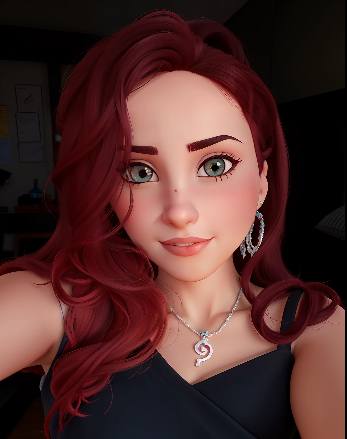 arafed woman in a red dress , better known as amouranth, cleavage, sexy look at the camera, sultry and beckoning, young beautiful amouranth, red lips, sultry smirk, high quality upload, with pale skin, cait miers, sexy red lips, thick red lips, amouranth, bella thorne