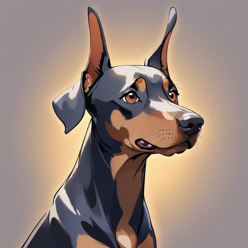 In the charming art style reminiscent of the artist Pokémon Sowsow, the adult Doberman Pinscher comes to life as a striking and real breed, known for its powerful and imposing presence. This artistic portrait beautifully captures the essence of the attributes of the Doberman Pinscher, resulting in a captivating and dynamic illustration.
O Doberman Pinscher, In this interpretation, It is portrayed with an elegant and muscular construction that emphasizes its strength and agility. The coat is depicted with a glow and dark, solid color, comumente visto em preto ou ricos tons de vermelho. O artista recriou com maestria a textura brilhante, adding depth and dimension to the illustration.
The Doberman's head, Forma elegante, mostra uma parada bem definida e um focinho imponente. os olhos, inspired not Sowsow's signature style, are intense and expressive, capture the watchful and intelligent eye of the breed. The powerful jaw is detached, showing the characteristic strength and determination of the Doberman.
The artist pays meticulous attention to the iconic severed ears of the breed, rendering them with precision and authenticity. A cauda, retratado em sua natureza, Estado encaixado, it's strong and purposeful, increasing the dynamic appearance of the Doberman.
The Doberman is portrayed in a balanced and alert posture, Ready to take action at any time. His expression exudes trust and loyalty, capturing the essence of the protective nature of the race and the unwavering devotion to its fellow humans.
With a setting that complements the elegant and bold presence of the Doberman, A obra de arte apresenta detalhes intrincados, as the well-defined musculature of the breed, that add depth and realism to the illustration. The overall composition beautifully combines the powerful attributes of the Doberman Pinscher with the captivating artistry of the distinctive style of the artist Pokémon Sowsow, resulting in a striking and memorable representation that pays homage to this majestic breed.