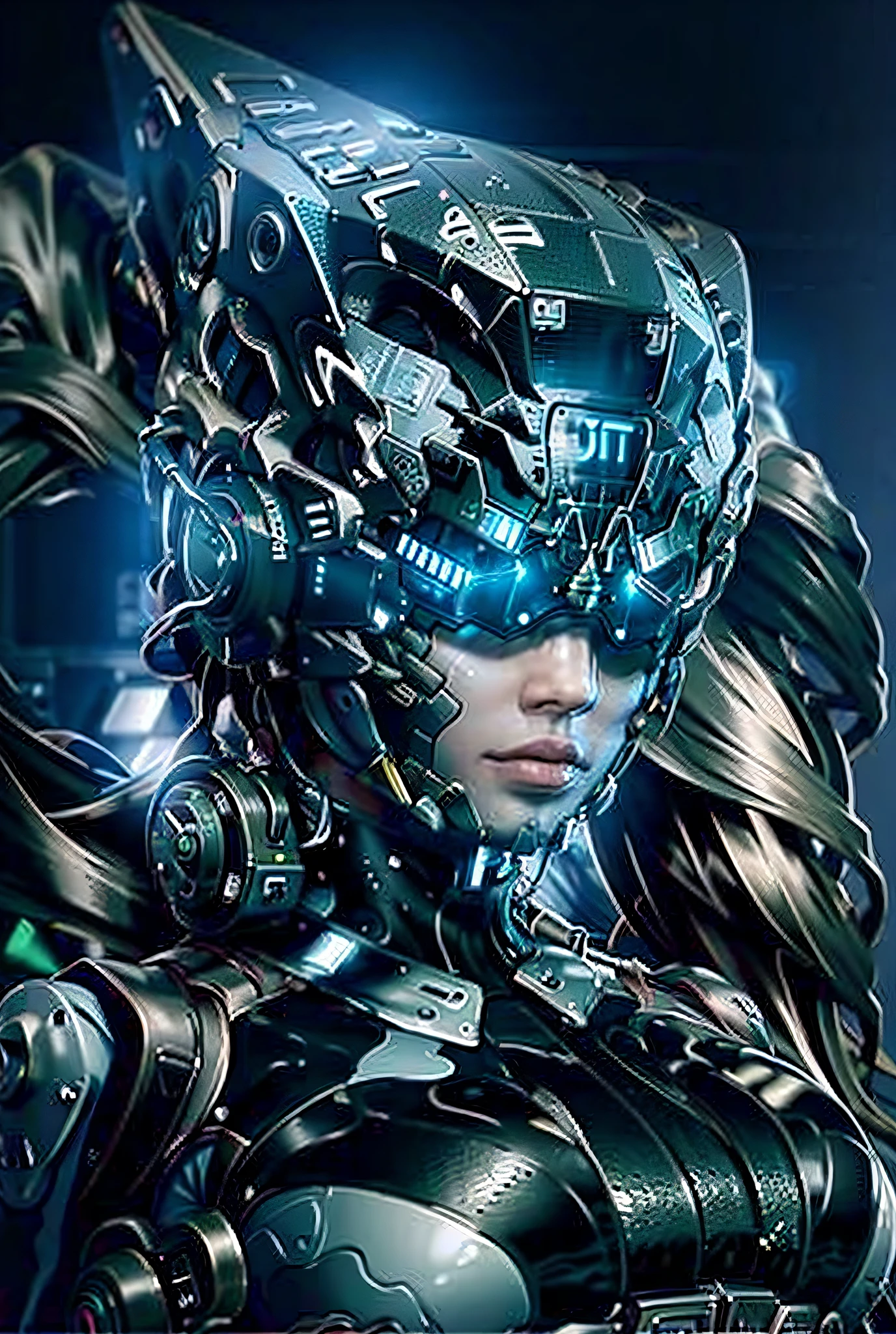 ((Best quality)), ((masterpiece)), (highly detailed:1.3), 3D,rfktr_technotrex, beautiful cyberpunk woman with voluminous hair hacking a computer terminal,computer servers, LCD screens, fibre optic cables, corporate logos,HDR (High Dynamic Range),Ray Tracing,NVIDIA RTX,Super-Resolution,Unreal 5,Subsurface scattering,PBR Texturing,Post-processing,Anisotropic Filtering,Depth-of-field,Maximum clarity and sharpness,Multi-layered textures,Albedo and Specular maps,Surface shading,Accurate simulation of light-material interaction,Perfect proportions,Octane Render,Two-tone lighting,Low ISO,White balance,Rule of thirds,Wide aperature,8K RAW,Efficient Sub-Pixel,sub-pixel convolution,luminescent particles,light scattering,Tyndall effect