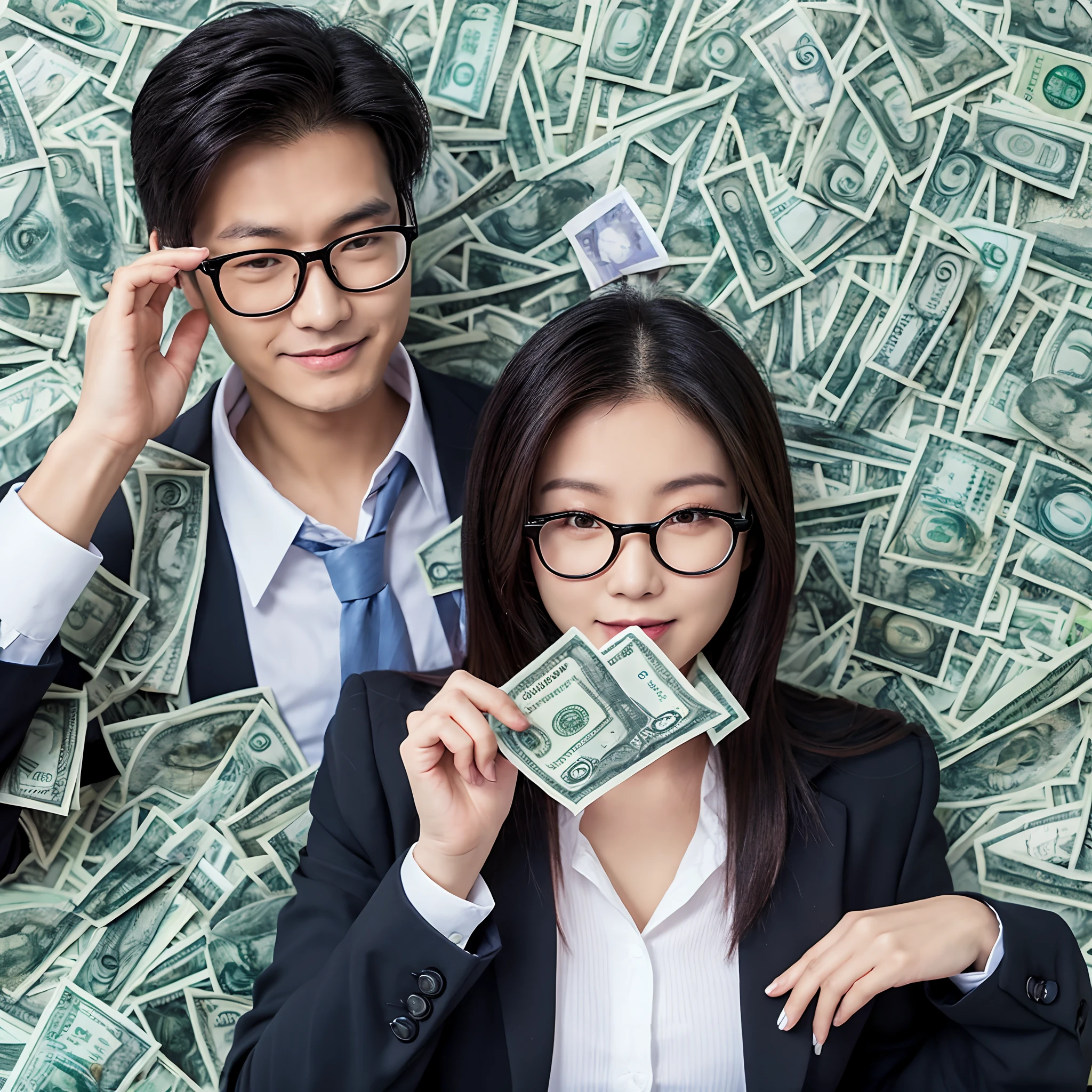 money-grubber with glasses