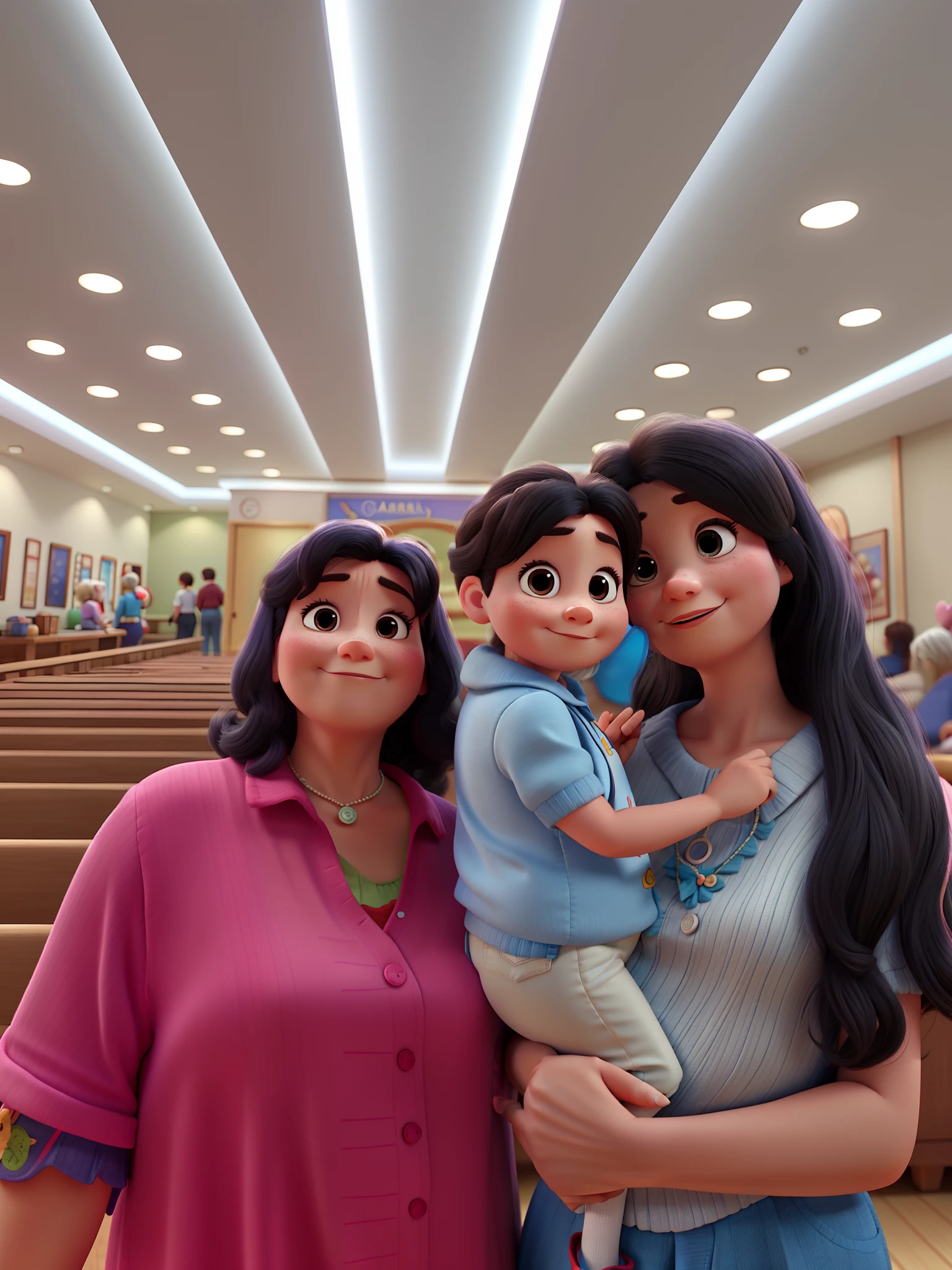 grandma, Mother Baby Girl Small Hair, Disney pixar |