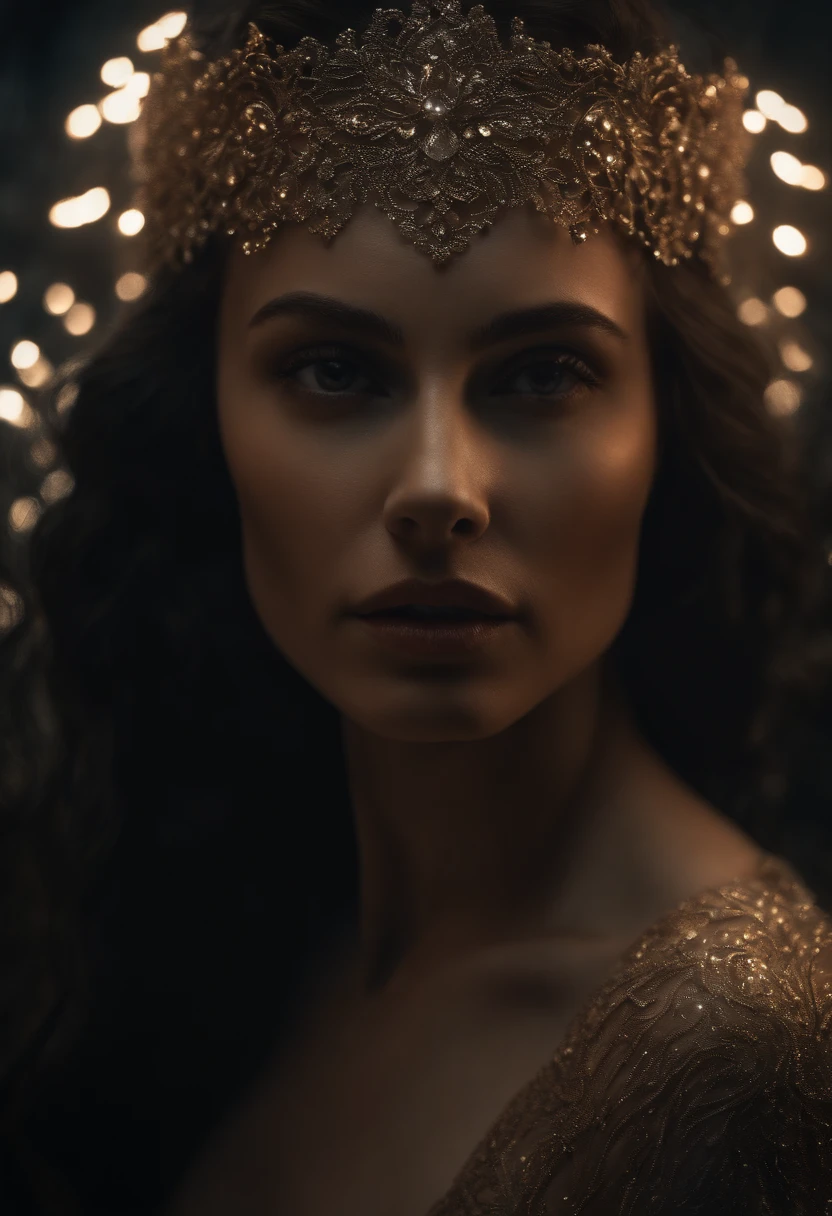 ((photorealistic)), wide view, picture of an ethereal woman, intricate details, textured translucence skin with veins like made of (glowing light:1.2), ((dark scene:1.4)), dynamic light, volumetric radiance, perfect eyes, (cinematic, 8k)