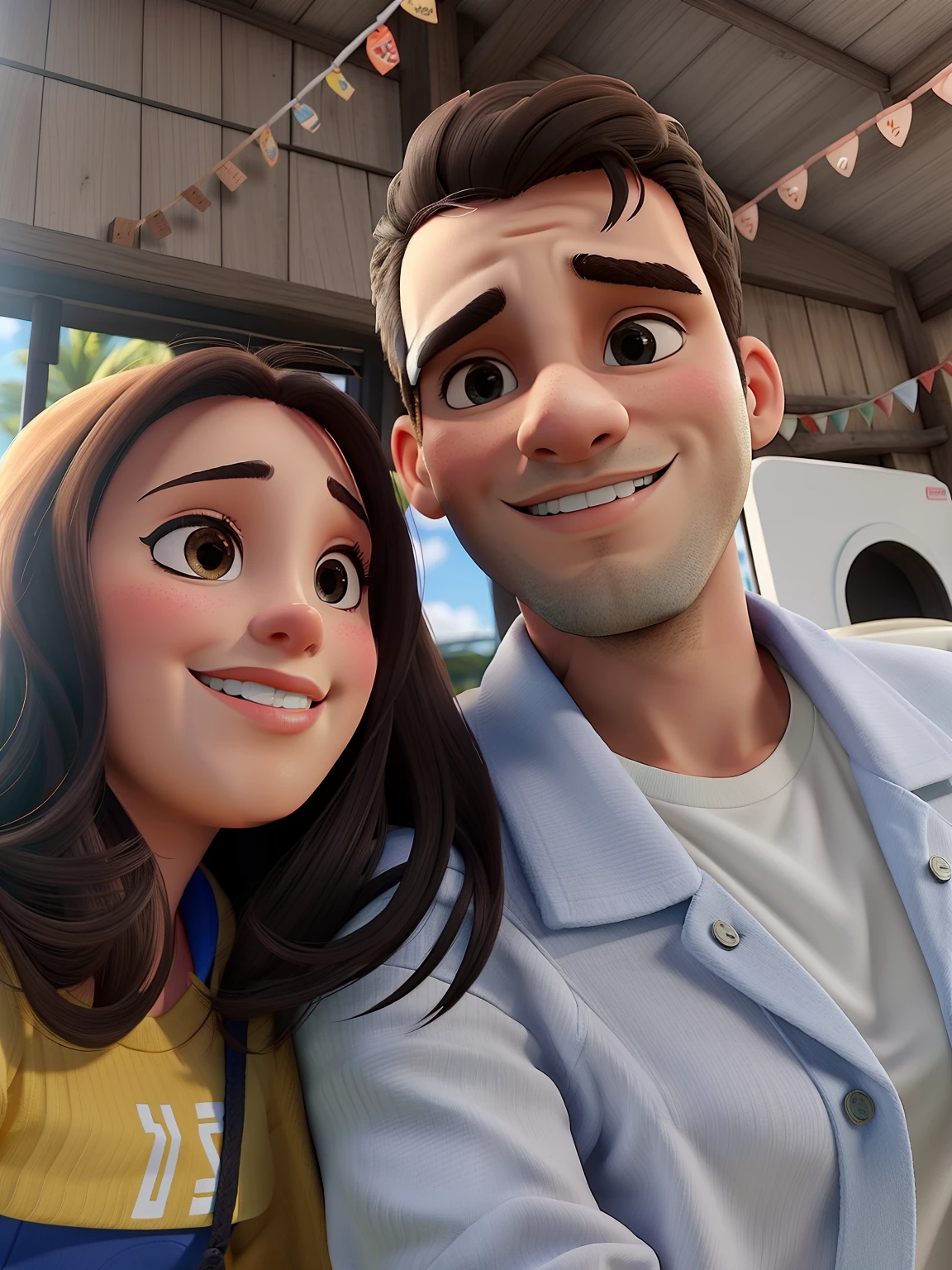 Casal branco, com fundo de parque, alta qualidade, melhor qualidade