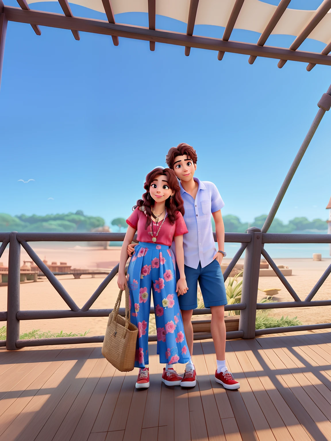 Casal feliz igual filme da Disney amor