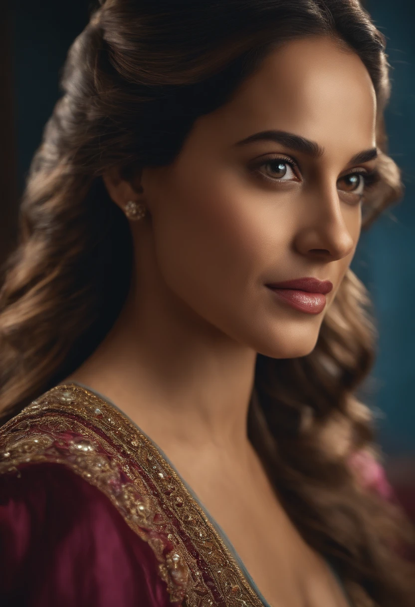 up close AliciaVikander portrait 8k 4k masterpiece photo analog style