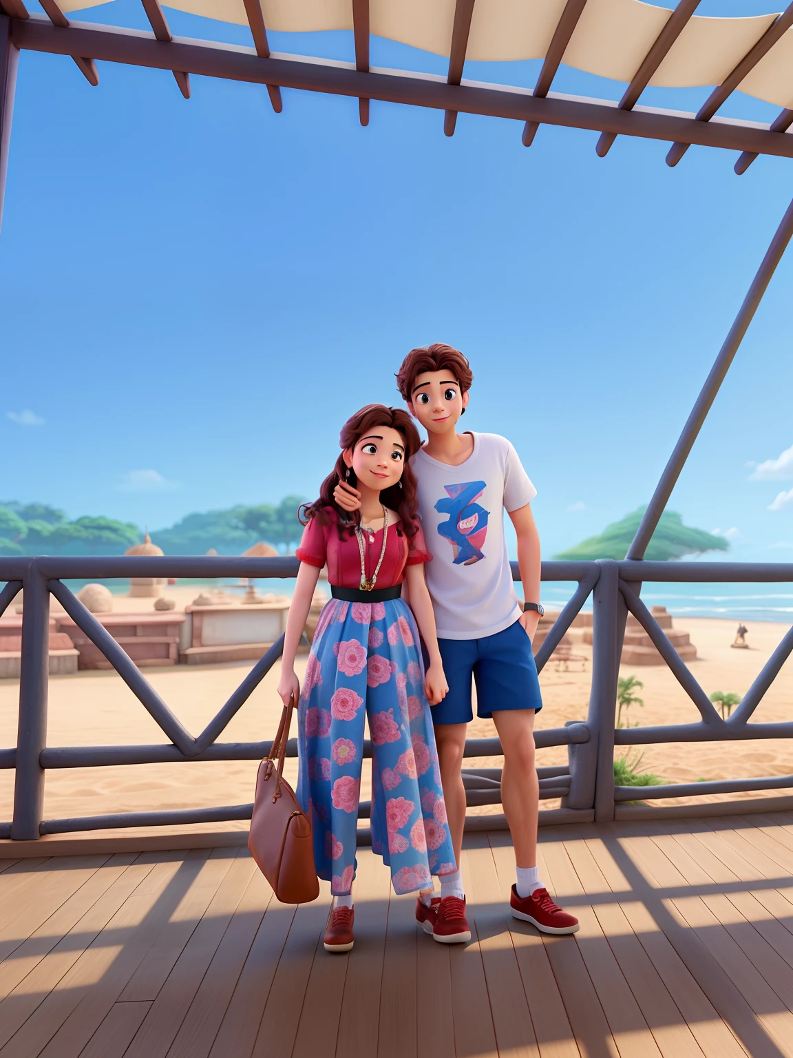 Casal feliz igual filme da Disney amor