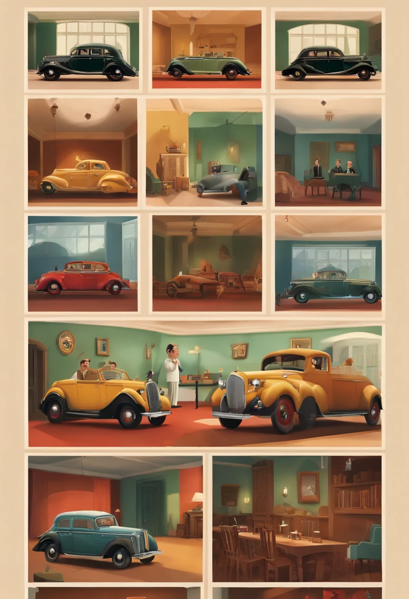 Pixar:adolf hitler sorindo com as maos pra tras enquanto as pessoas atras dele estao assustados