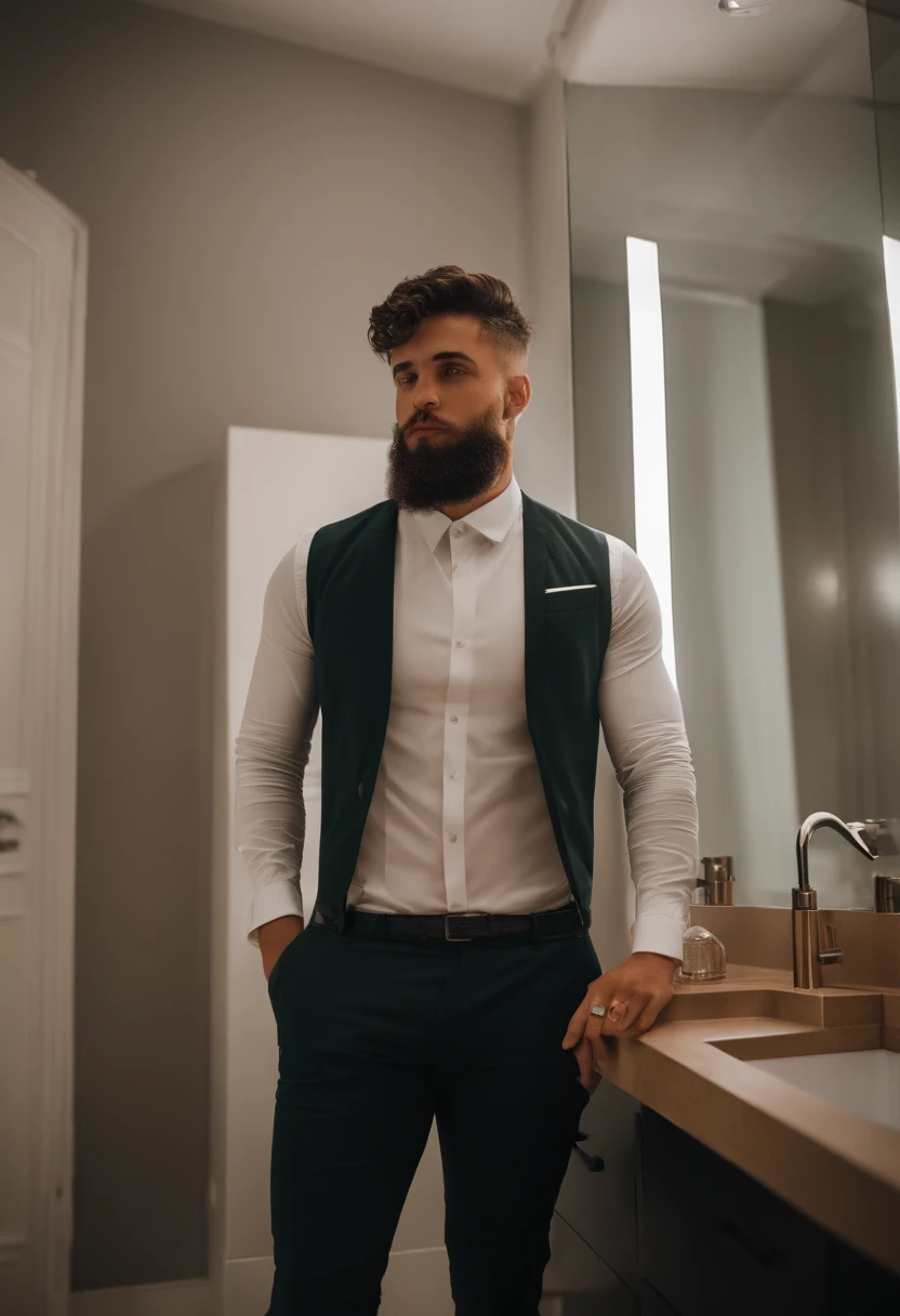 there is a man taking a selfie in a bathroom mirror, mateus 9 5, Mohamed Reda, Condutor de Ene, 🔞🤡, caio santos, 1614572159, imagem frontal, Directed by: Benjamin Marra, Fotografia selfie 8k, Streamer do Twitch / Jogador Ludwig, lucas graziano