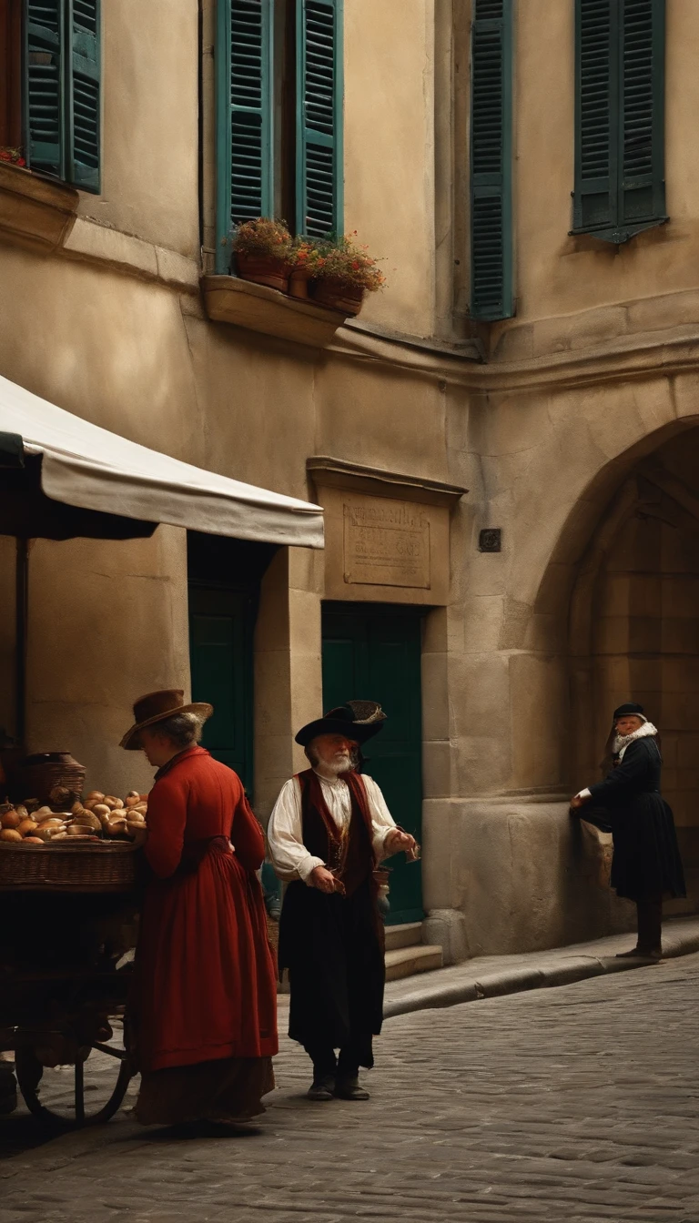 Markets or places where people attended in Victorian times. That only the locals can be seen and there are no people there..
