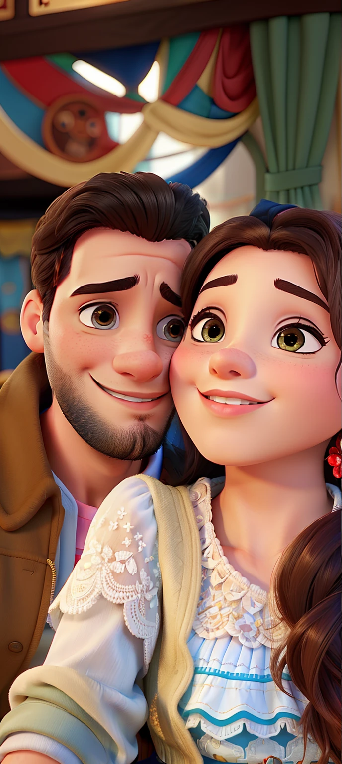 Casal feliz igual filme da Disney amor