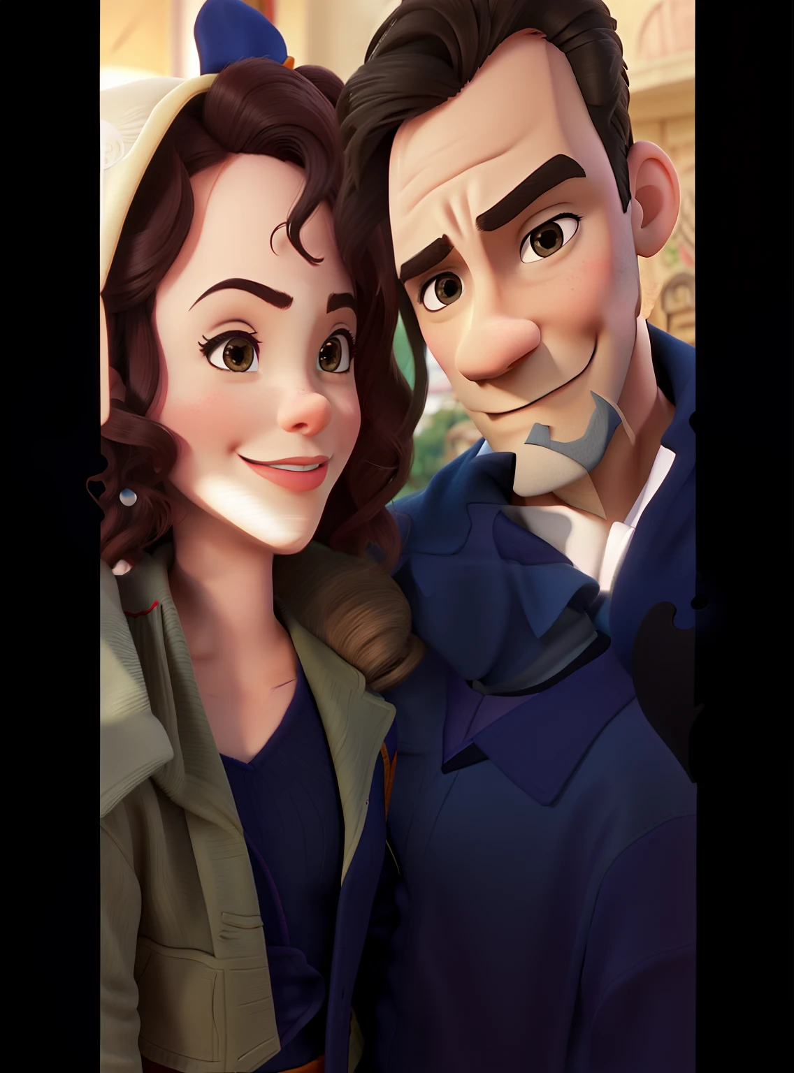 Casal feliz igual filme da Disney amor