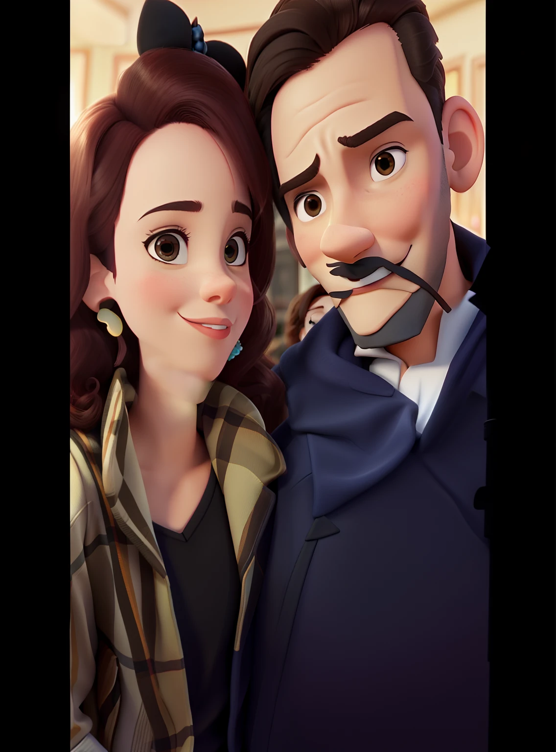 Casal feliz igual filme da Disney amor