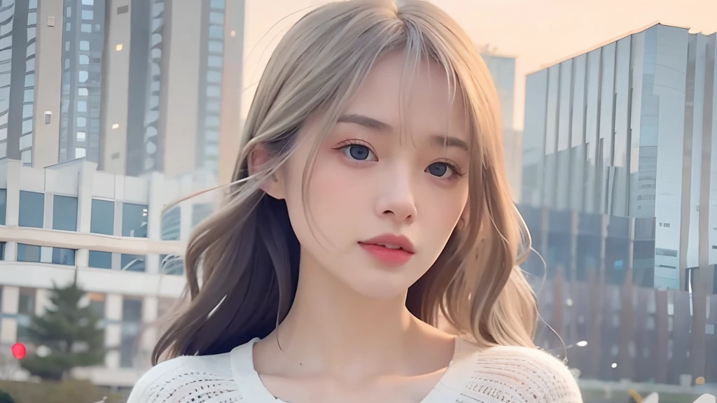mix4,(top-quality), (Photorealsitic),(Sunset background:1.2), 1womanl, , High Detail Face,、 (8K)、(Sexy hairstyles:1.5)、(Long hair:1.6)、((Seductive hairstyles))、Strong eyes、Delicate and realistic skin and hair、(cowboy shot:1.5)、(bleached, Very thin pale silver hair:1.5)、(Less hair:1.5)、adultlike face、Looking here、(Winter clothes:1.5)、inner colored、1 persons、Dramatic、Twisting the body、Beautiful body lines、(mode:1.8)、Cool、(Sharp eyes:1.5)、(Natural Makeup 1.8)、(Light hair color close to white:1.8)、(Long-sleeved clothing:1.5)