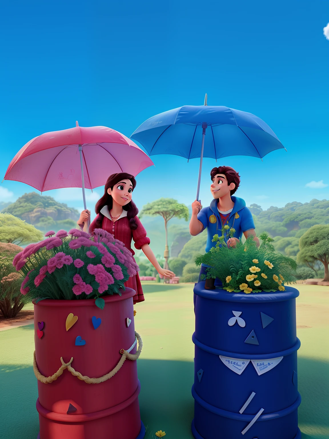 Casal feliz igual filme da Disney amor