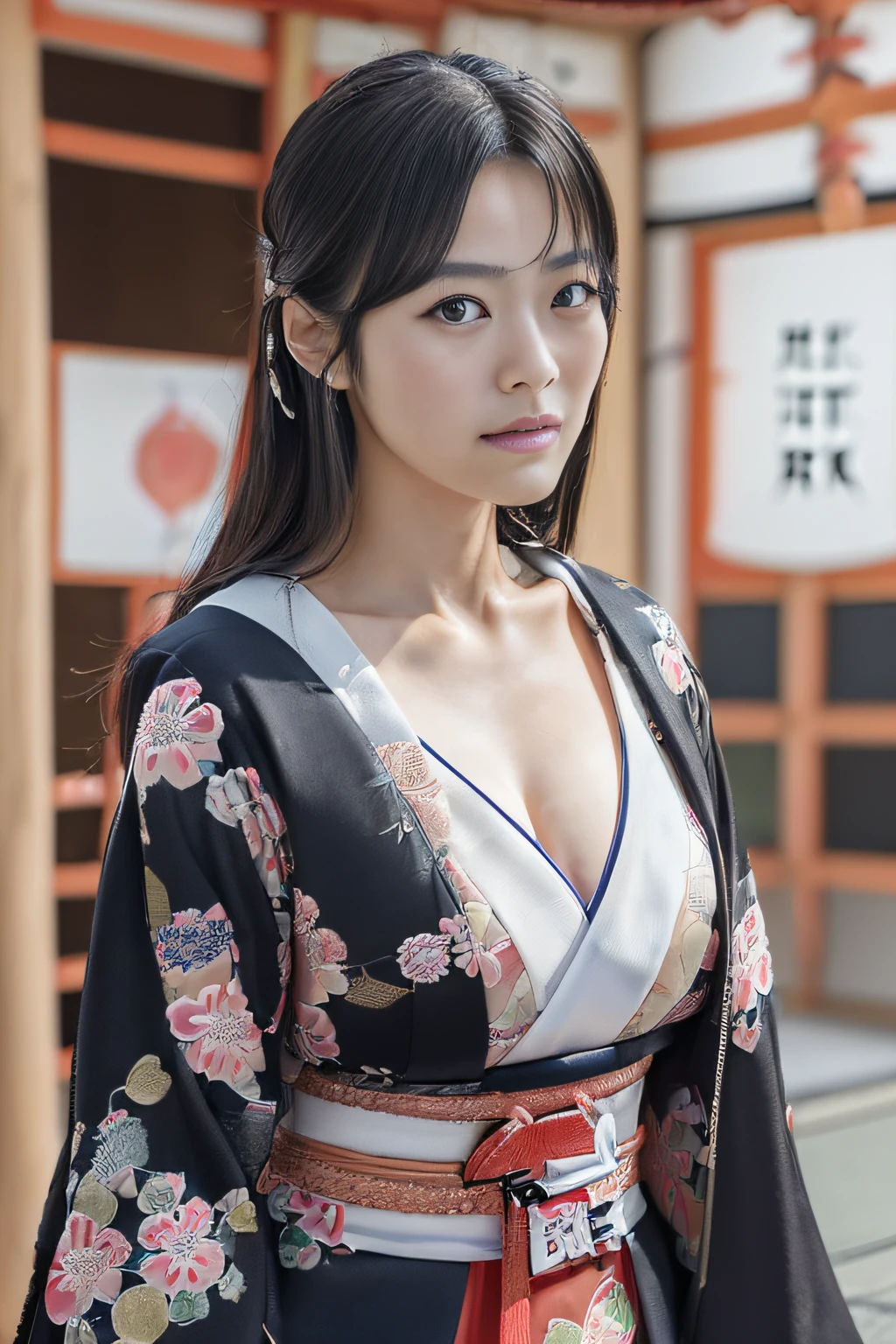 (Best Quality,8K,High resolution:1.2),(Beautiful realistic Japan person:1:2)、(Black Bondage:1.5、Strange thieves、Professional thieves),21years old、Professional、(My dear woman、Joy of Loving、Heartbeat in the chest、My sweetheart)、Cool good looks、Good looking woman、