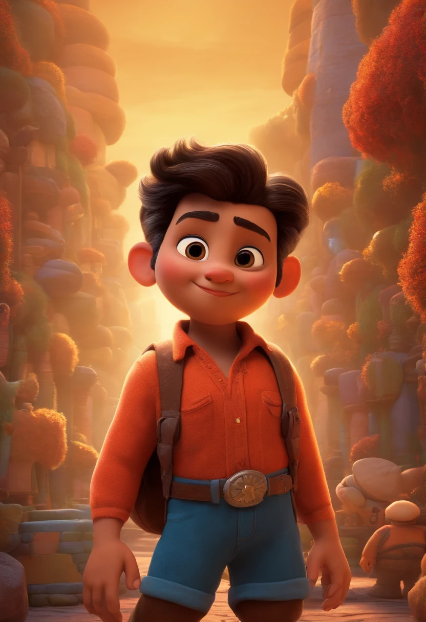 Criar um personagem no estilo pixar dentro de um jaleco. personagem morena