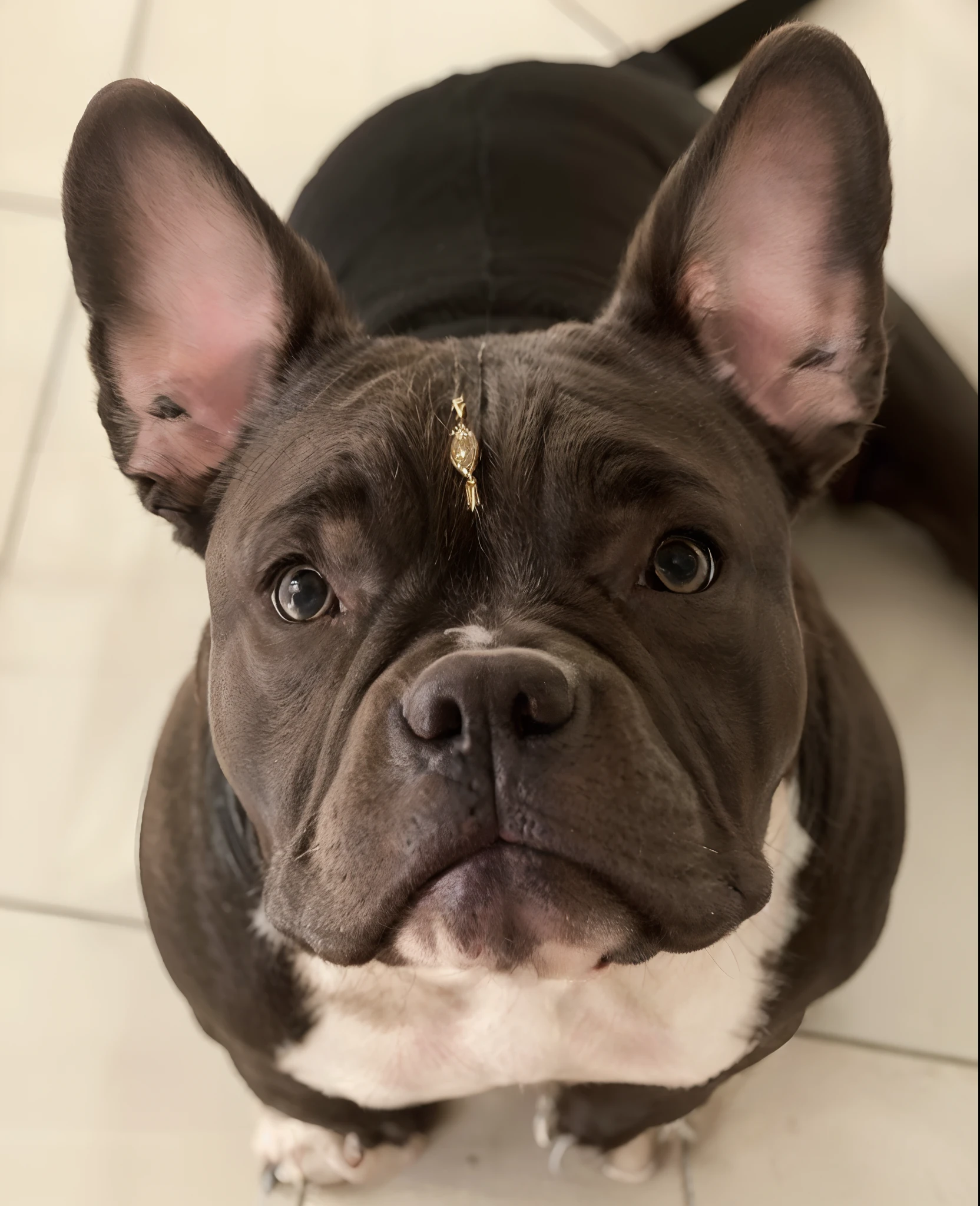 "master part, American Bully com detalhes em cores, canalizando o estilo Matrix,Orelha pontuada estilo elfo, neck necklace with diamonds, defined muscle, Posing for canon Professional camera, captured from a dynamic angle, providing the best quality in an impressive 4K resolution."