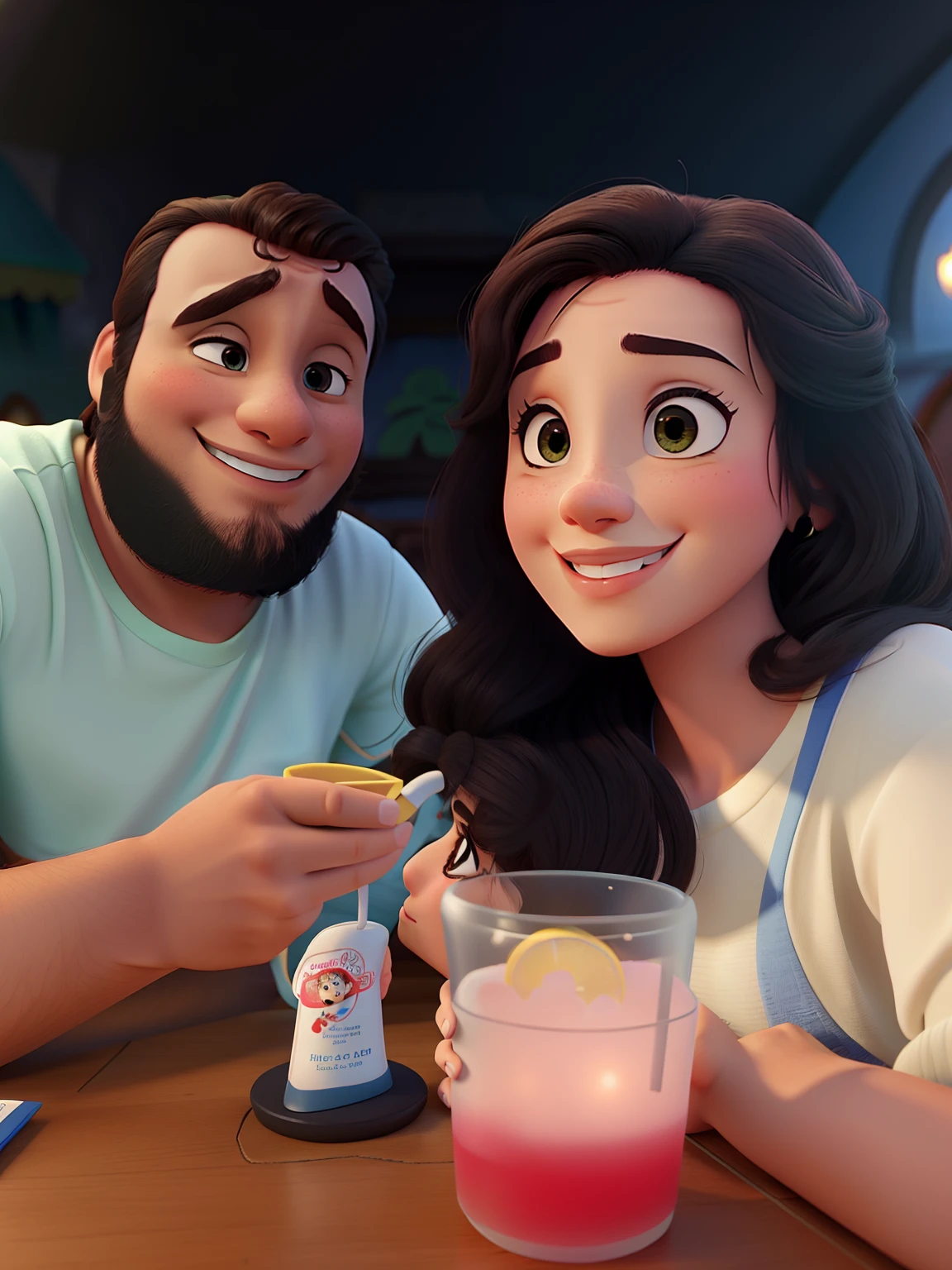 Casal feliz igual filme da Disney amor