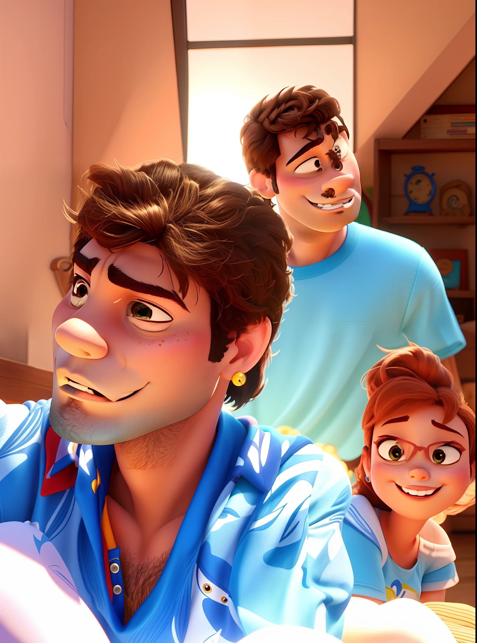Casal estilo Disney pixar, alta qualidade, melhor qualidade