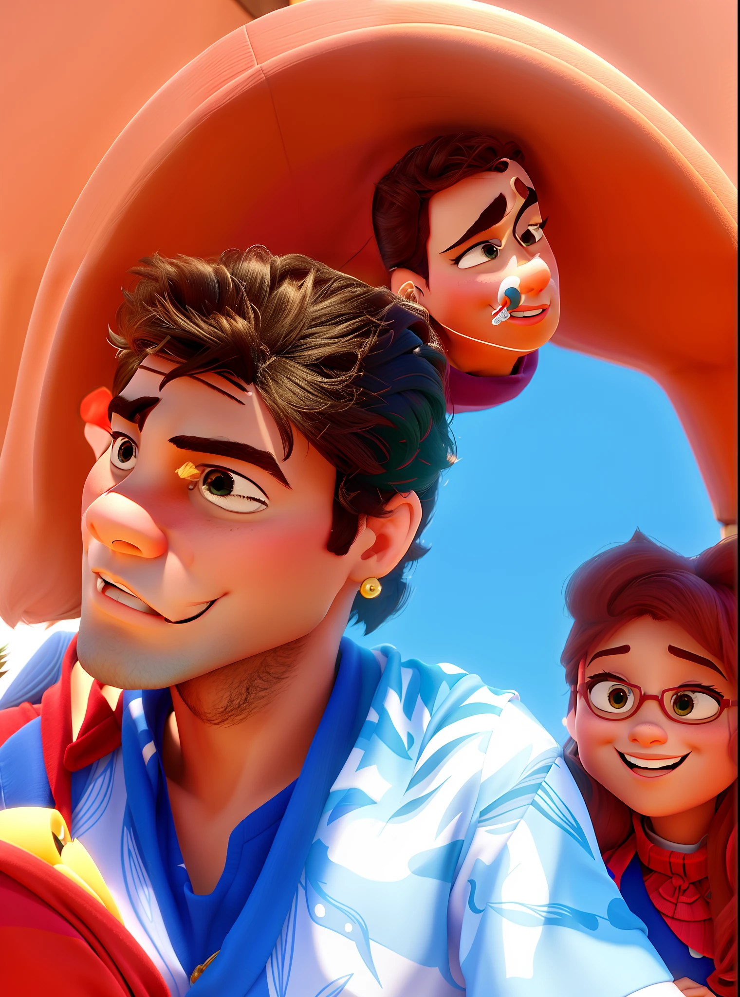 Casal estilo Disney pixar, alta qualidade, melhor qualidade