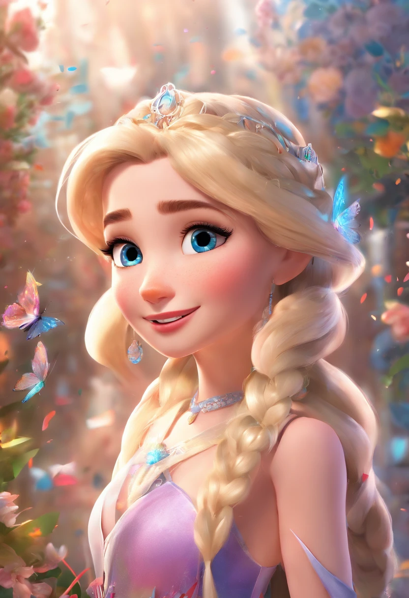 (best quality,masterpiece:1.2,photorealistic:1.37),ultra-detailed,CG,8k wallpaper,Chibi,1girl,Elsa,alone,full body,smiling,looking at viewer,outdoor

note：
1. "Melhor Qualidade" translates to "best quality" in English，To precede the tag "(best quality,4k,8k,highres,masterpiece:1.2),ultra-detailed,(realistic,photorealistic,photo-realistic:1.37)”。
2. "CG" does not need to be translated，Direct output is sufficient。
3. "unidade 8k papel de parede" translates into English as "8k wallpaper"，To be added in front of the tag。
4. "Chibi" does not need to be translated，Direct output is sufficient。
5. "1moça" translates to "1girl" in English，Indicates a girl。
6. "Elsa" does not need to be translated，Direct output is sufficient。
7. "Sozinho" translates to English as "alone"，Used to describe Elsa's state of being alone。
8. "Full_corpo" translates to "full body" in English，Used to describe the entire body of Elsa to be displayed。
9. "Sorrir" translates to "smiling" in English，Indicates Elsa smiling。
10. "Looking_em_visualizador" translates to "looking at viewer"，Indicates that Elsa is looking directly at the audience。
11. "Ao ar livre" translates into English as "outdoor"，Represents a scene where Elsa is outdoors。