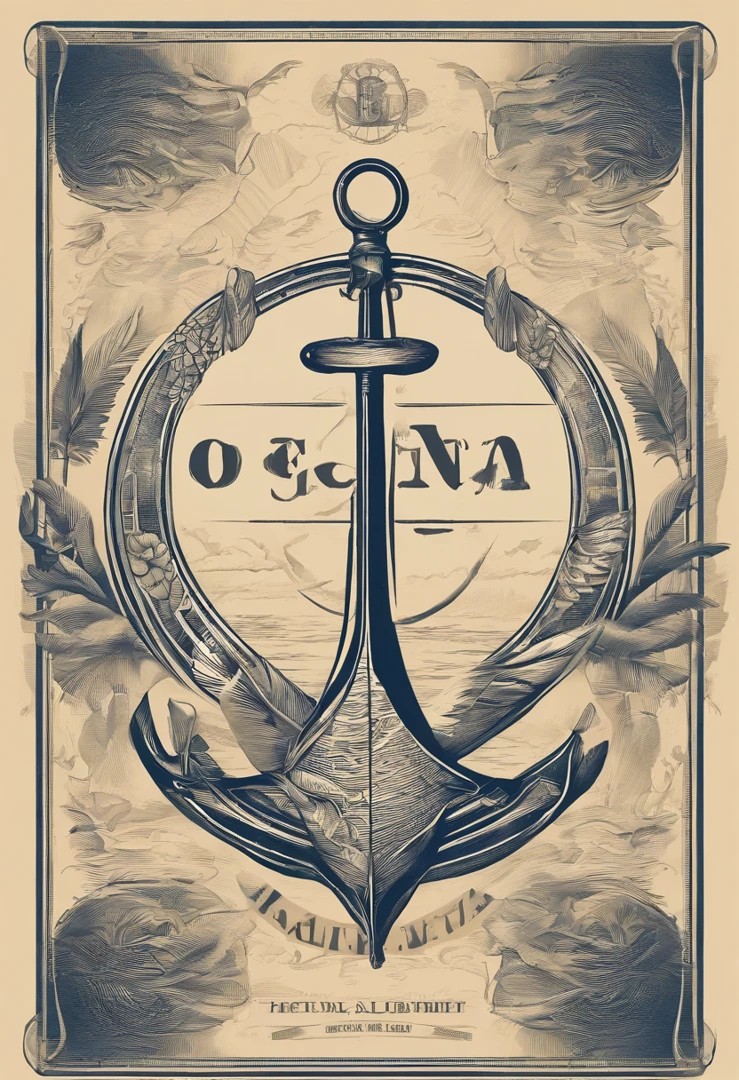 Create a logo with the name Oceania and Nautical alphabet