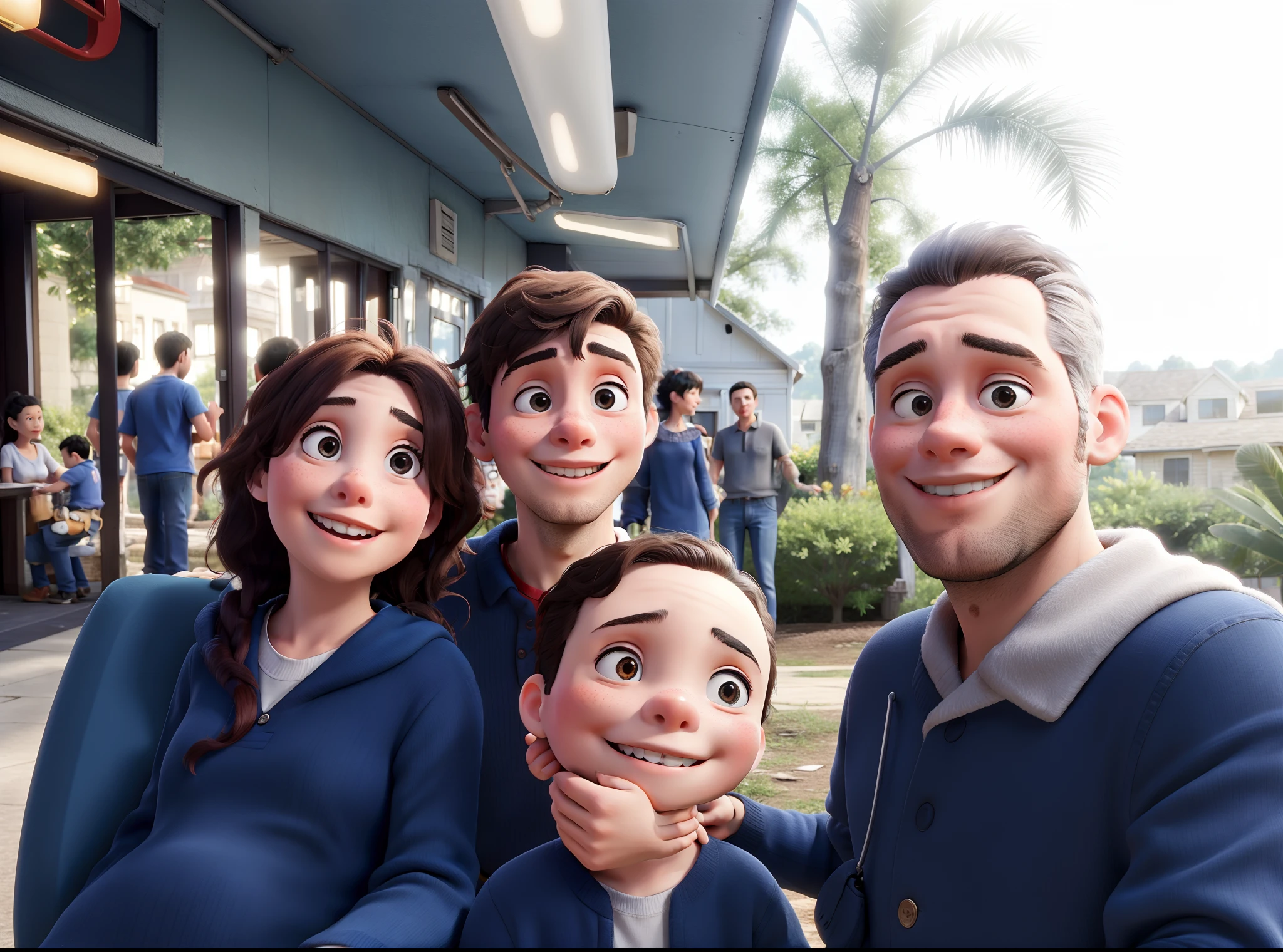young family