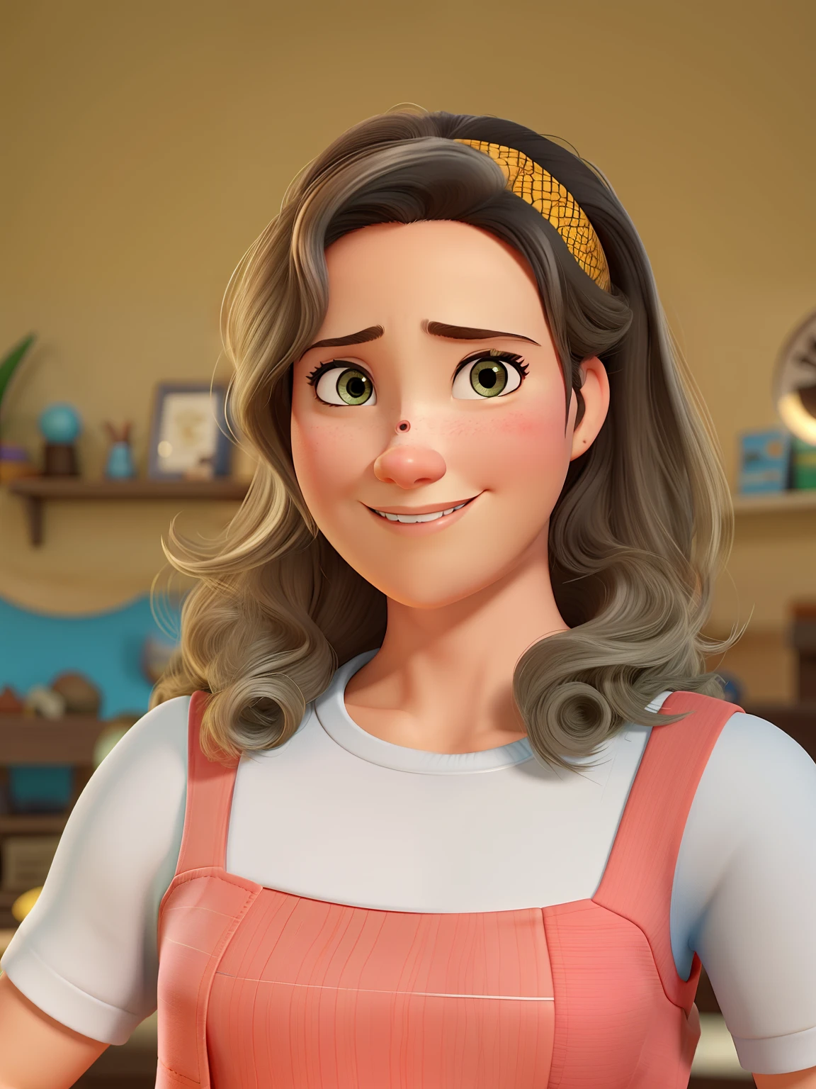 Uma mulher no estilo pixar, melhor qualidade, alta qualidade